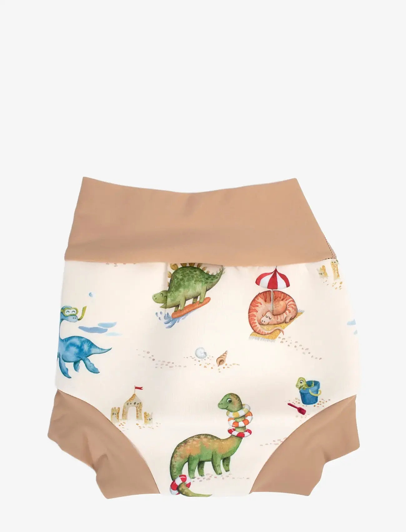 Filibabba - Lucca – Blebadebukser 1-2 år – Dino Beach - beige - 2