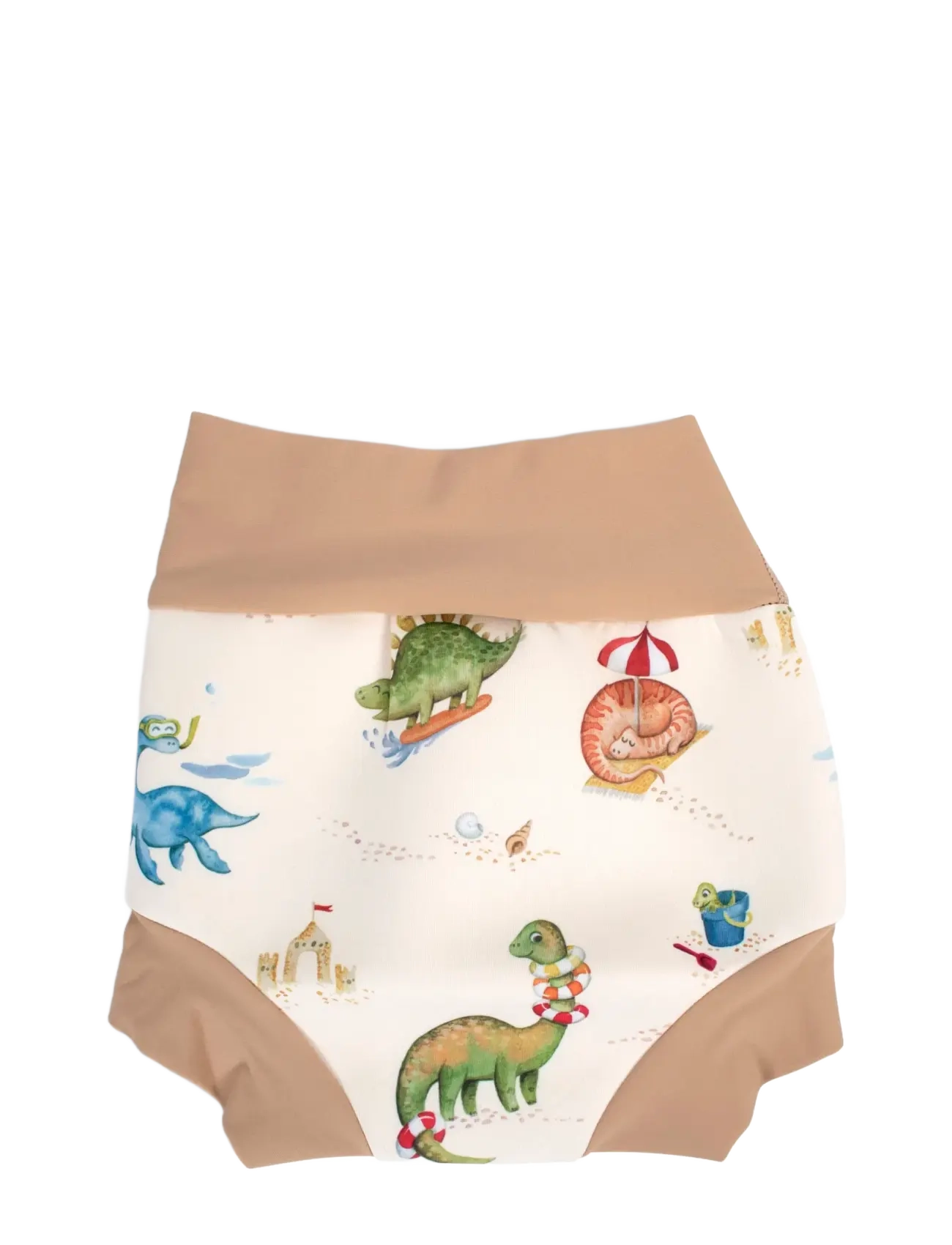 Filibabba - Lucca – Blebadebukser 1-2 år – Dino Beach - beige - 2