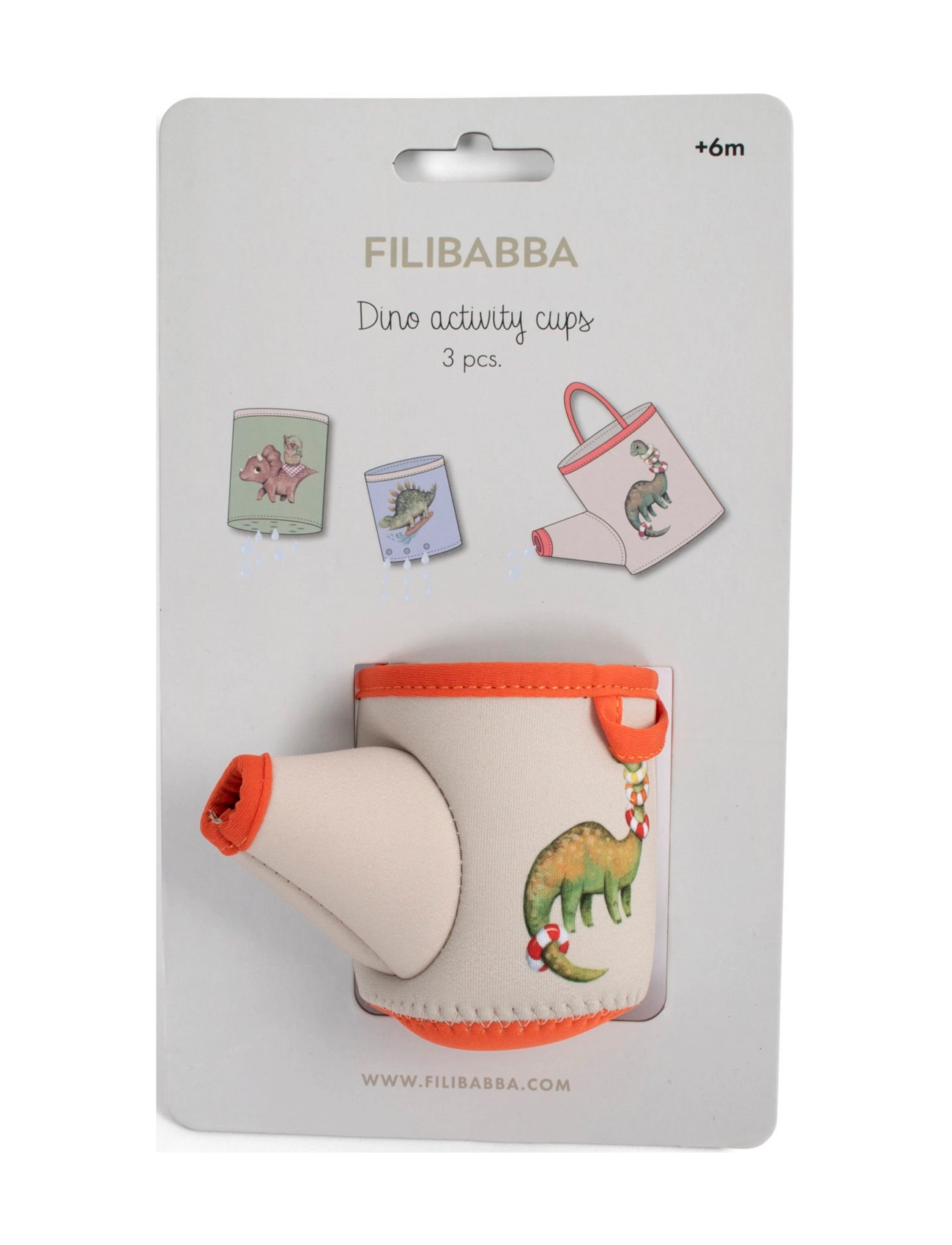 Filibabba - Neopren badelegetøj - Dinokopper - badleksaker - multi coloured - 4