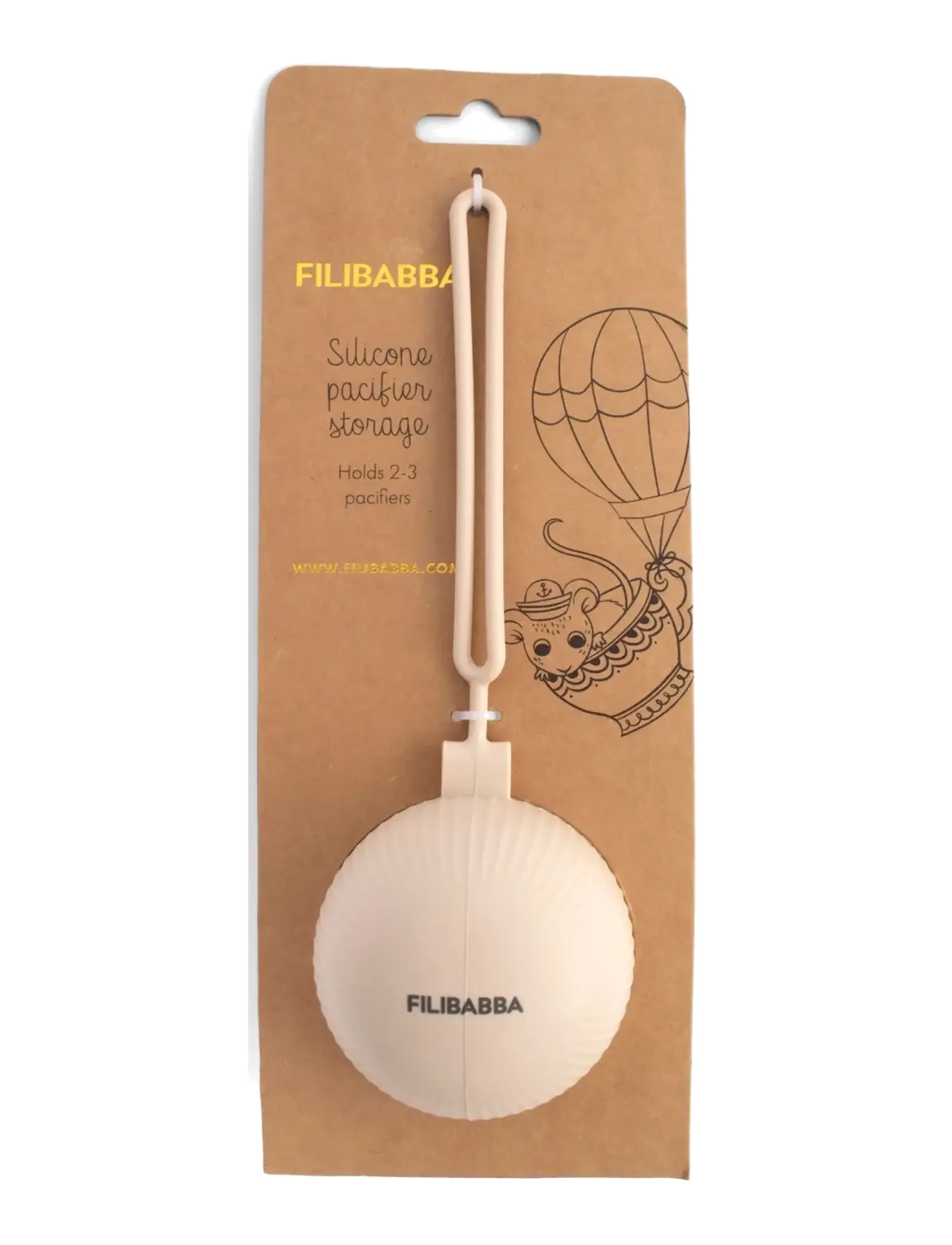 Filibabba - Silicone pacifier storage - Offwhite - torba akcesoria - white - 2