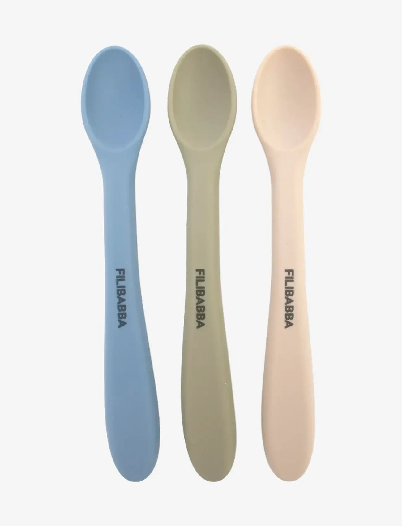 Filibabba - Silicone feeding spoons 3-pack - Ocean Mix - besteck - multi coloured - 1