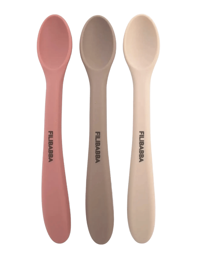 Filibabba - Silicone feeding spoons 3-pack - Rose Mix - essgeschirr - multi coloured - 1