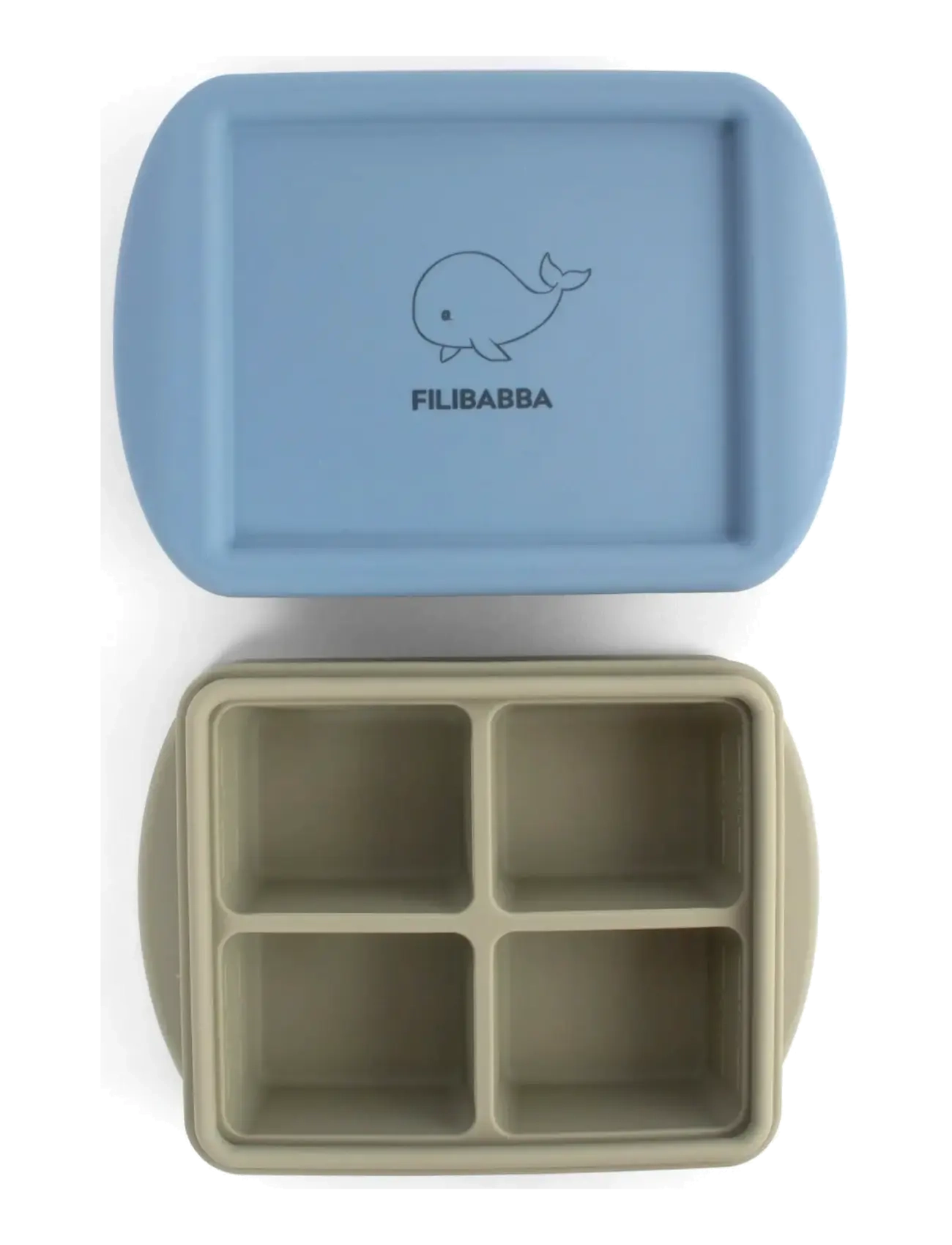 Filibabba Baby food freezer tray 4x65 ml - 2-pack - Ocean Mix - FILIBABBA - MULTI COLOURED / blue
