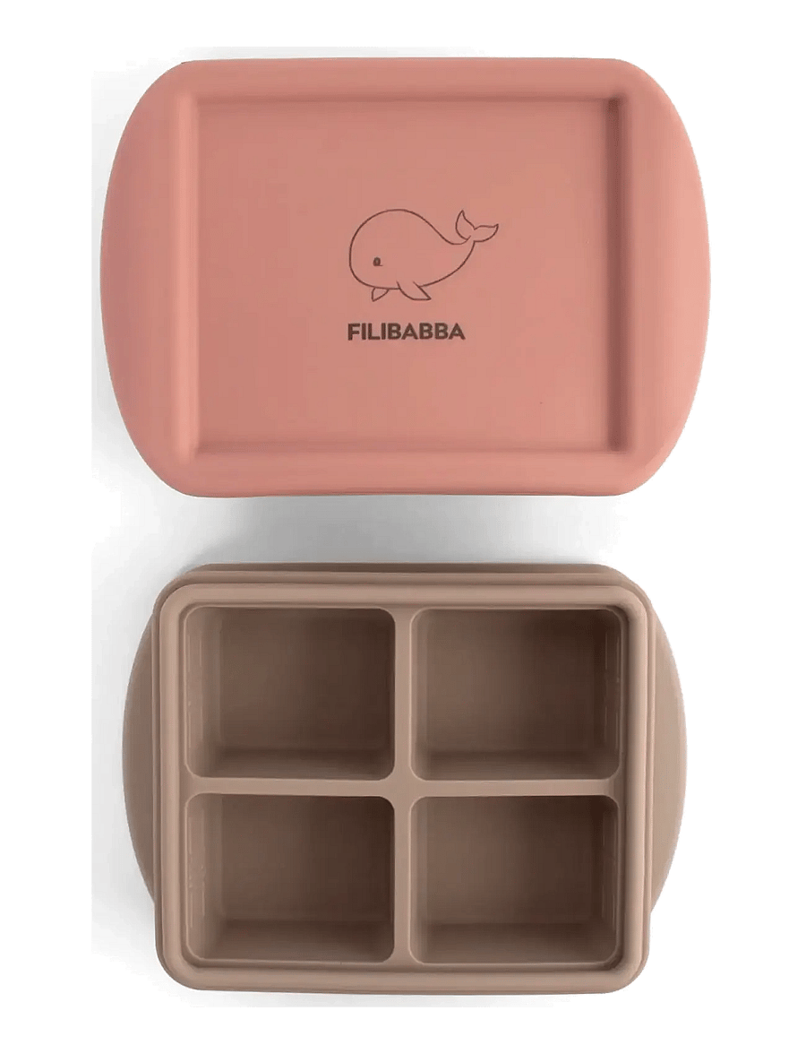 Filibabba - Baby food freezer tray 4x65 ml - 2-pack - Rose Mix - multi coloured - 1