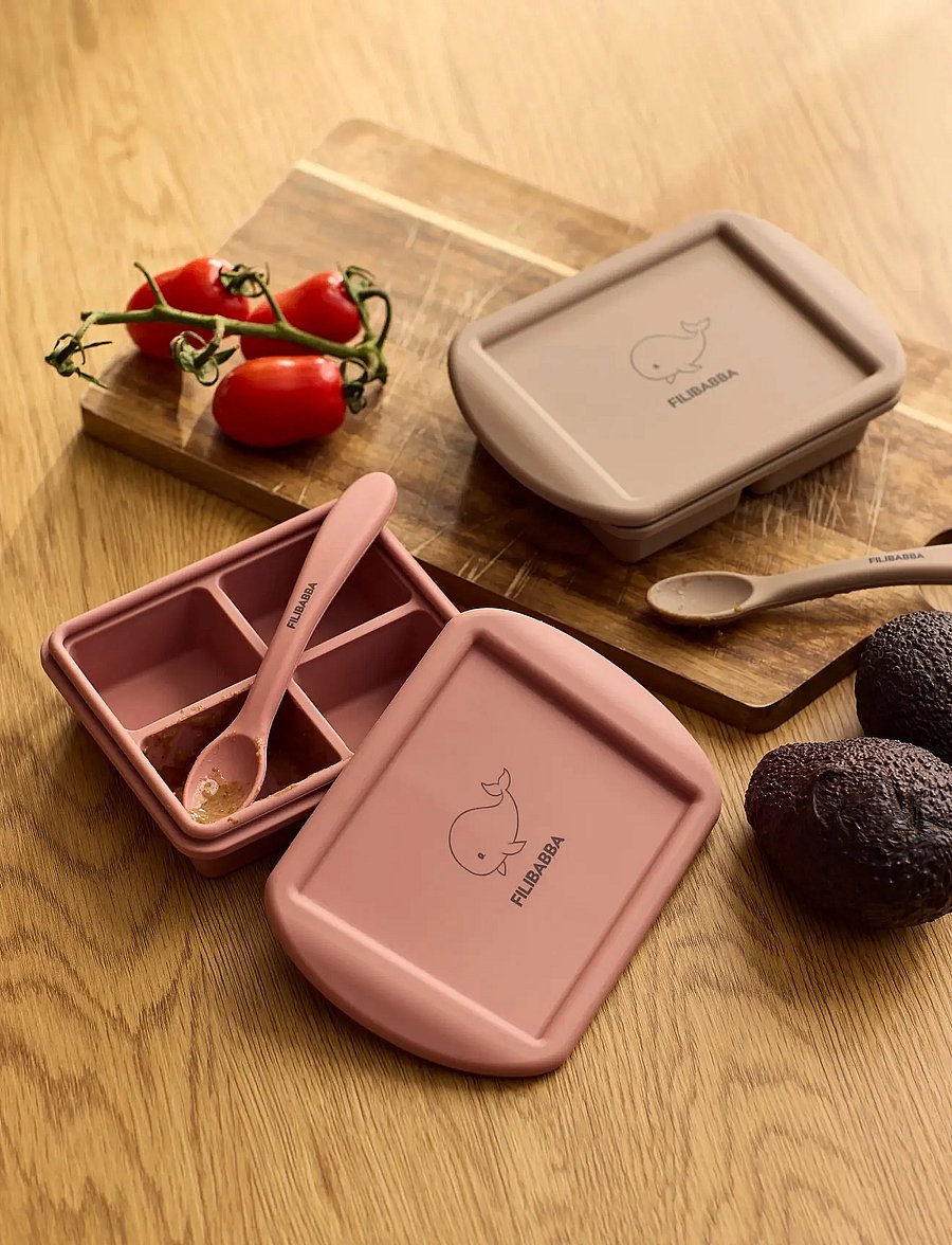 Filibabba - Baby food freezer tray 4x65 ml - 2-pack - Rose Mix - multi coloured - 5