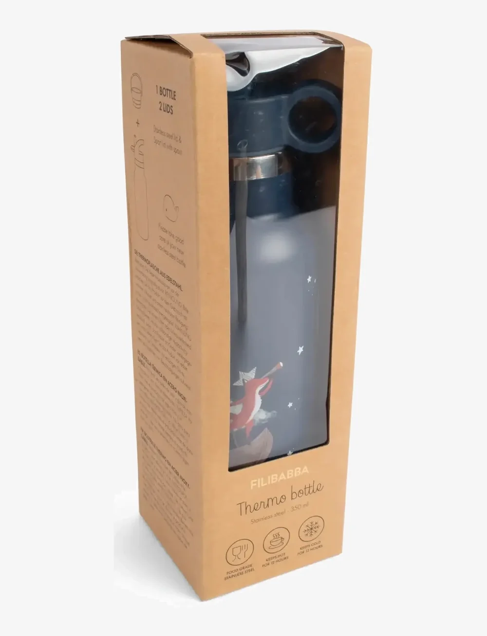 Filibabba - Stainless steel water bottle - Dreamy Adventurers - vattenflaskor - multi coloured - 2