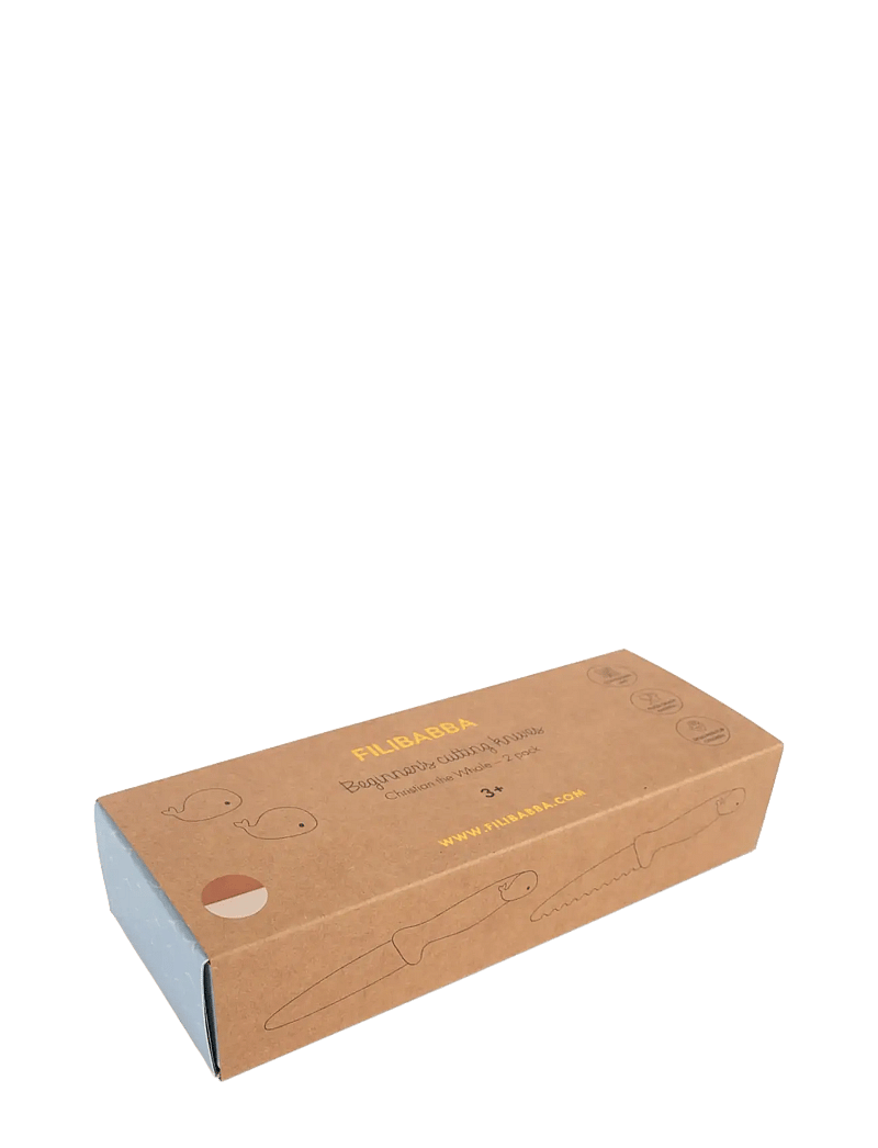 Filibabba - Beginner's cutting knives 2-pack - Pumpkin + Offwhite - besteck - multi coloured - 2