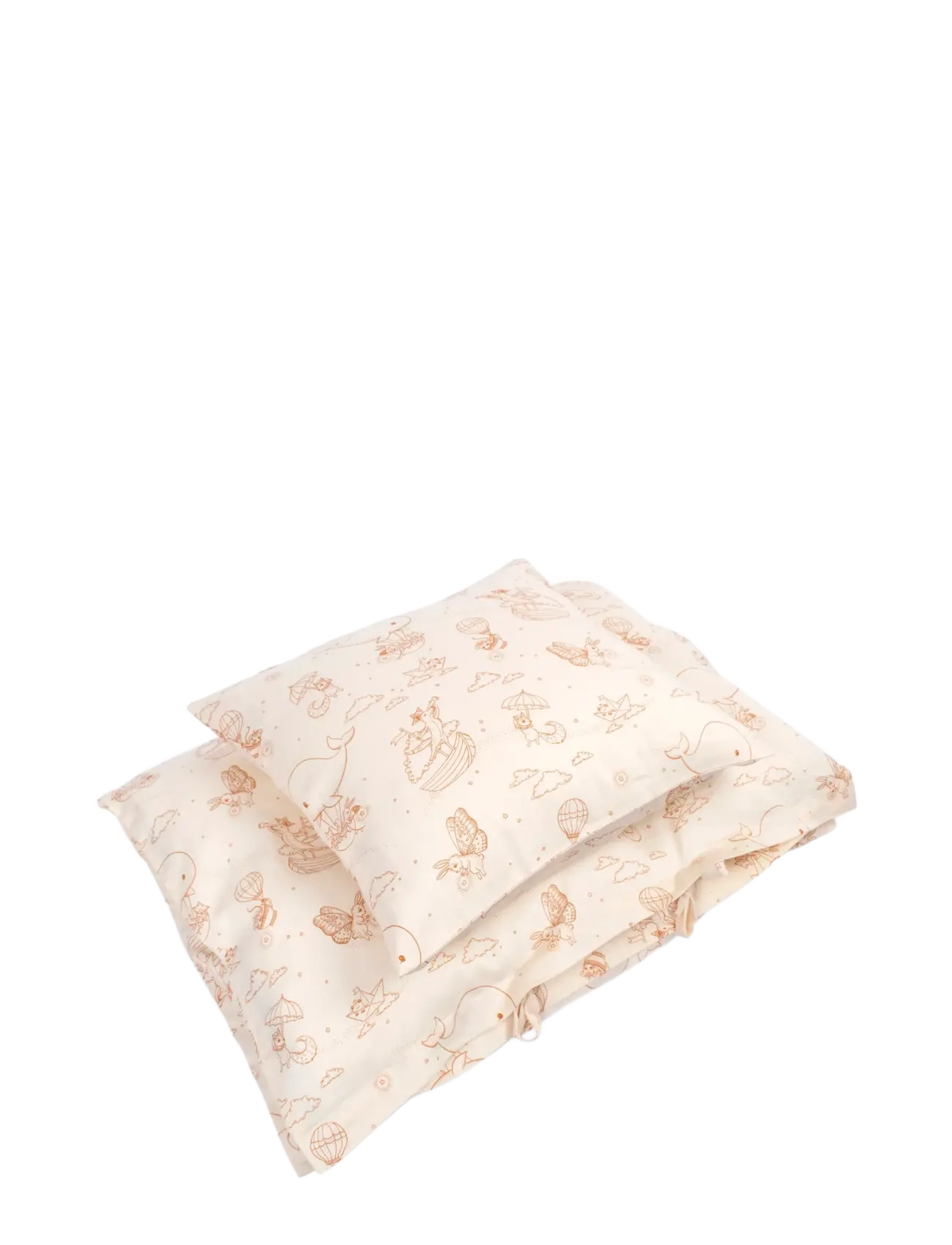 Filibabba Baby bed linen GOTS (70x100 cm) - Dreamy Adventurers - FILIBABBA - WHITE / cream