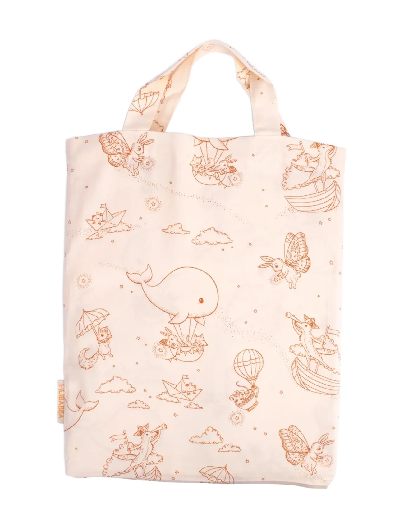 Filibabba - Baby bed linen GOTS (70x100 cm) - Dreamy Adventurers - white - 2