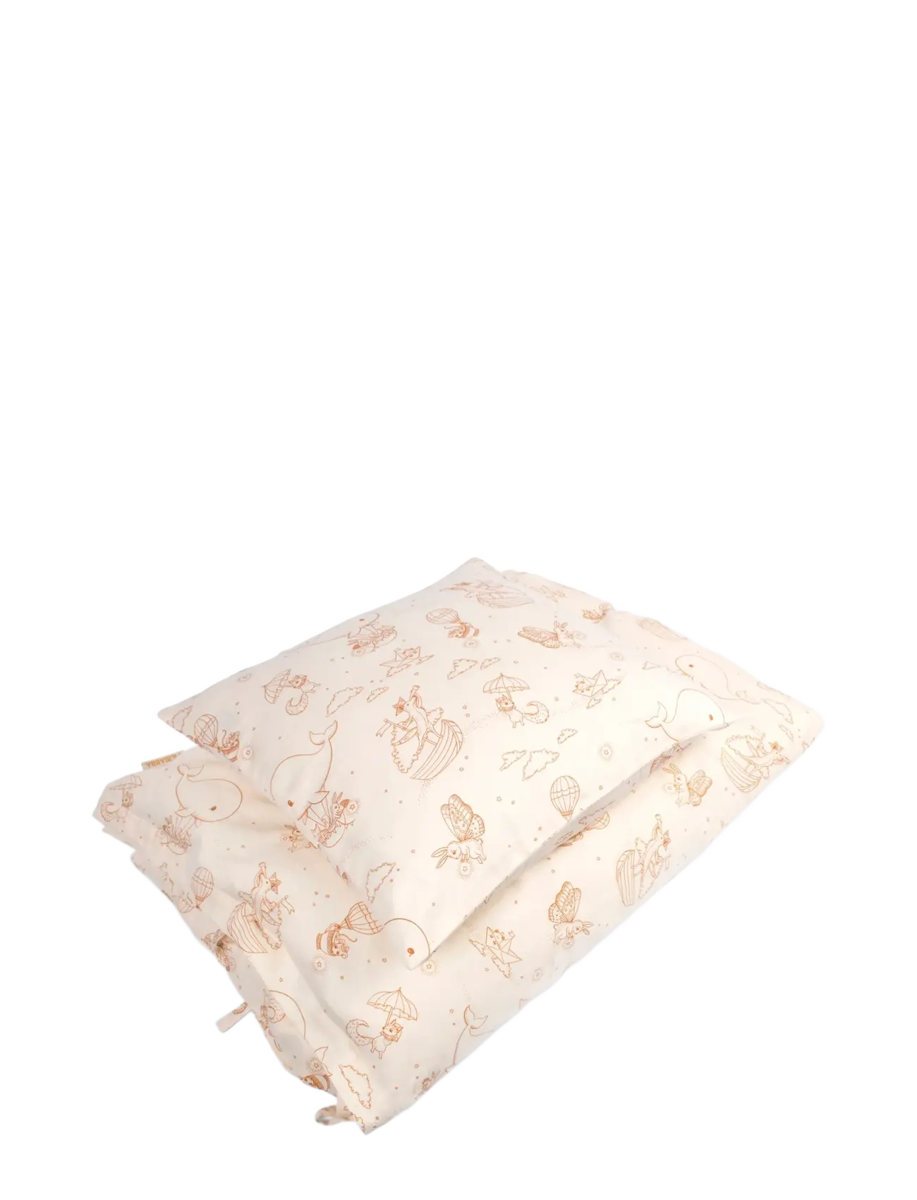 Filibabba Junior Bed Linen Gots (100X140 Cm) Dreamy Adventurers, Bed Sæt, Creme, Str: ONE SIZE