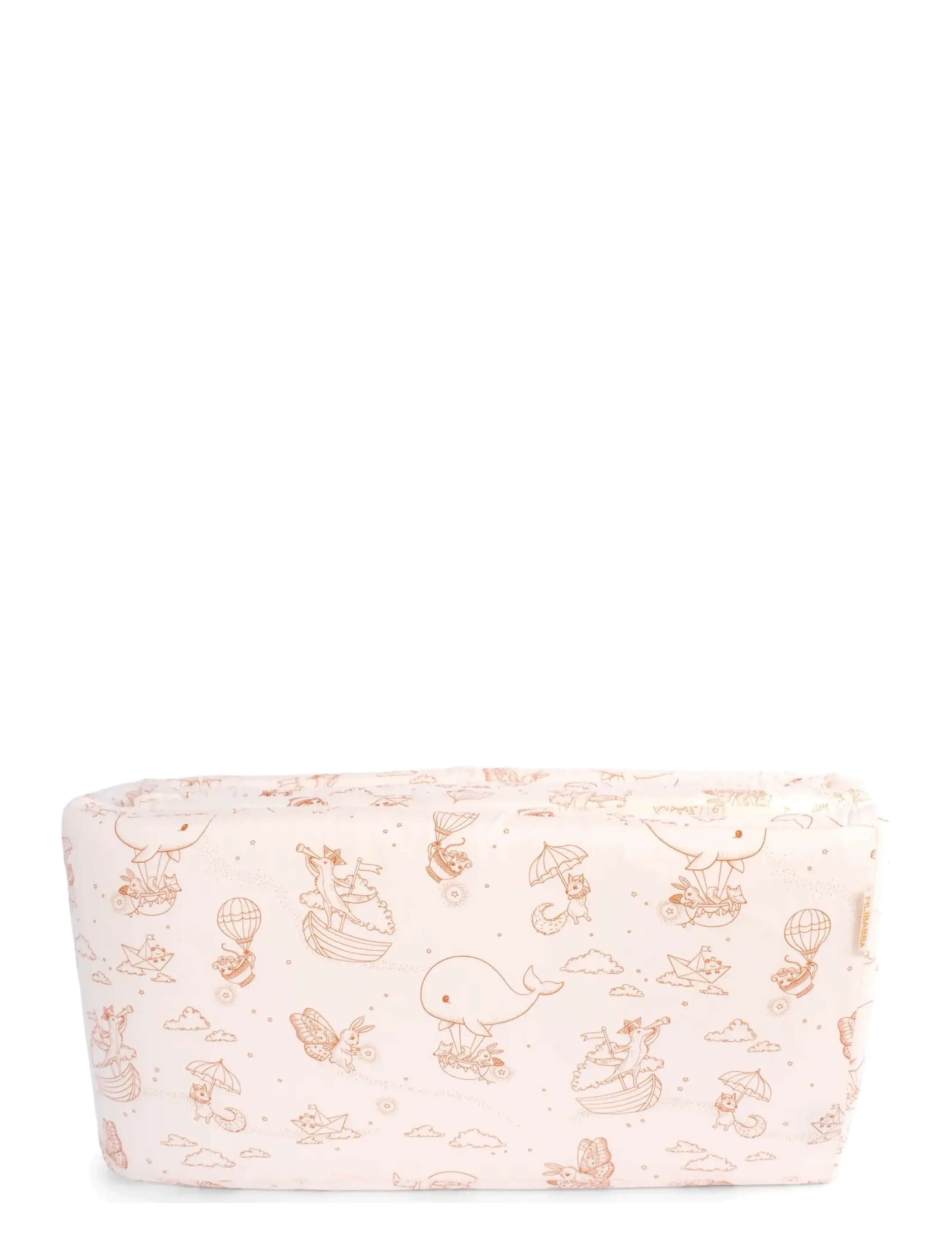Filibabba Bed bumper - Dreamy Adventurers - 4 for 3 - WHITE / cream