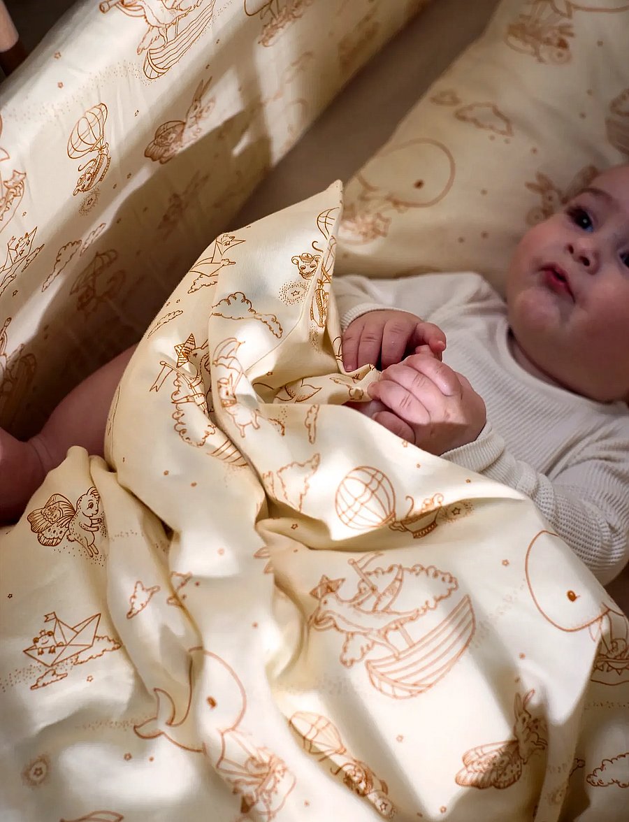 Filibabba - Bed bumper - Dreamy Adventurers - apmales bērnu gultiņai - white - 5
