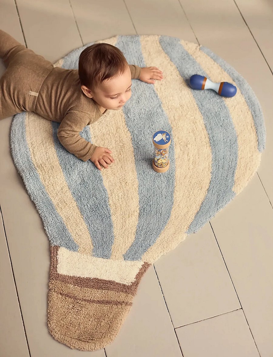 Filibabba - Tufted rug - Air balloon - Pearl Blue - asümmeetrilised vaibad - multi coloured - 0