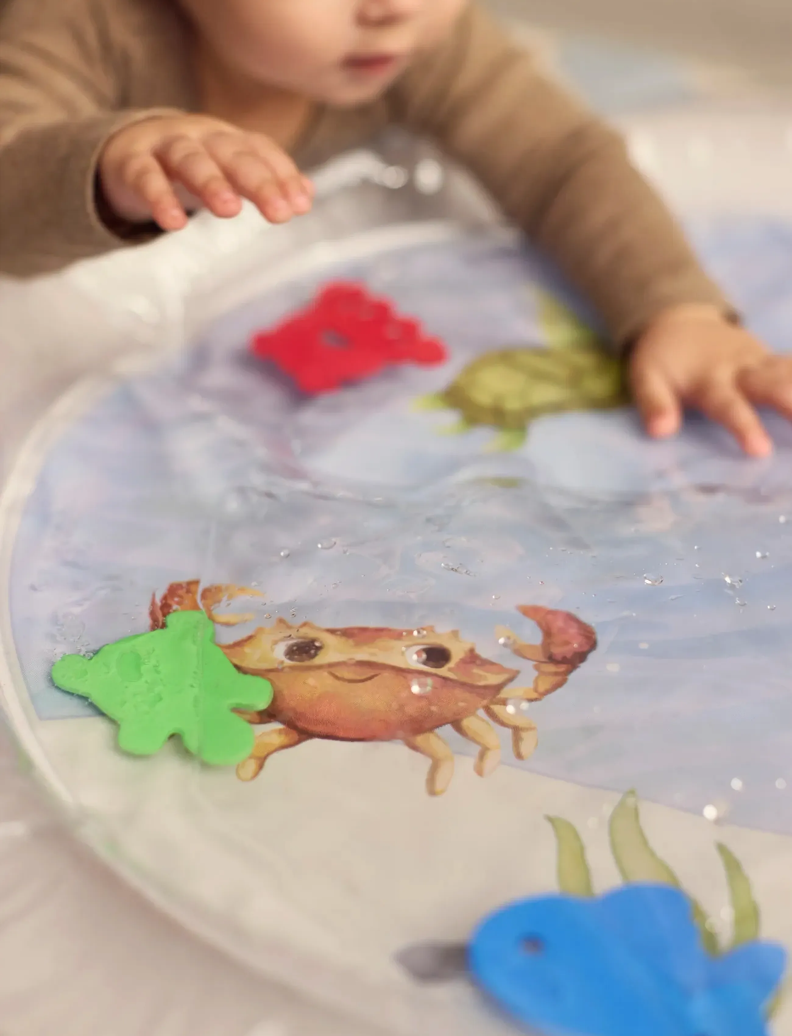 Filibabba - Water mat for tummy time - Sea friends - interaktivt legetøj - multi coloured - 5