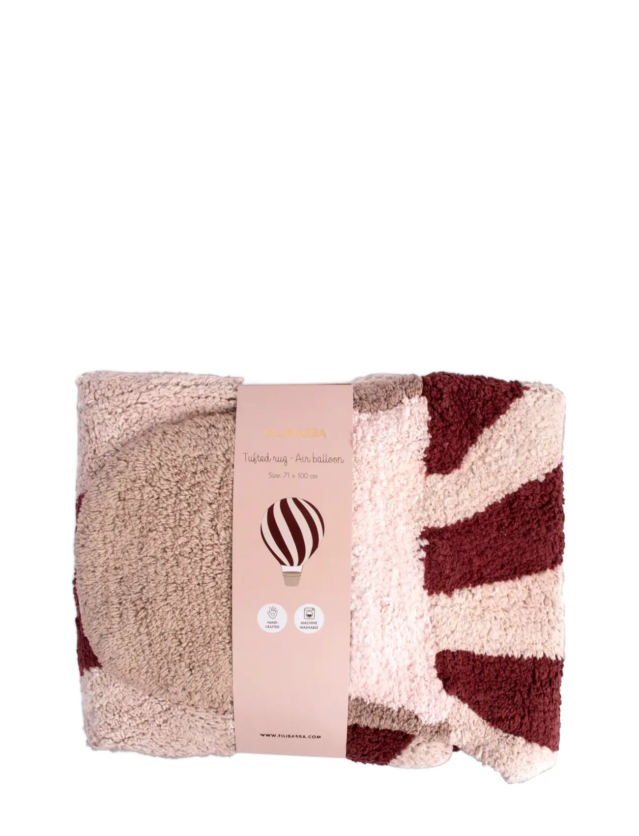 Filibabba - Tufted rug - Air balloon - Deeply Red - asymmetric rugs - multi coloured - 2