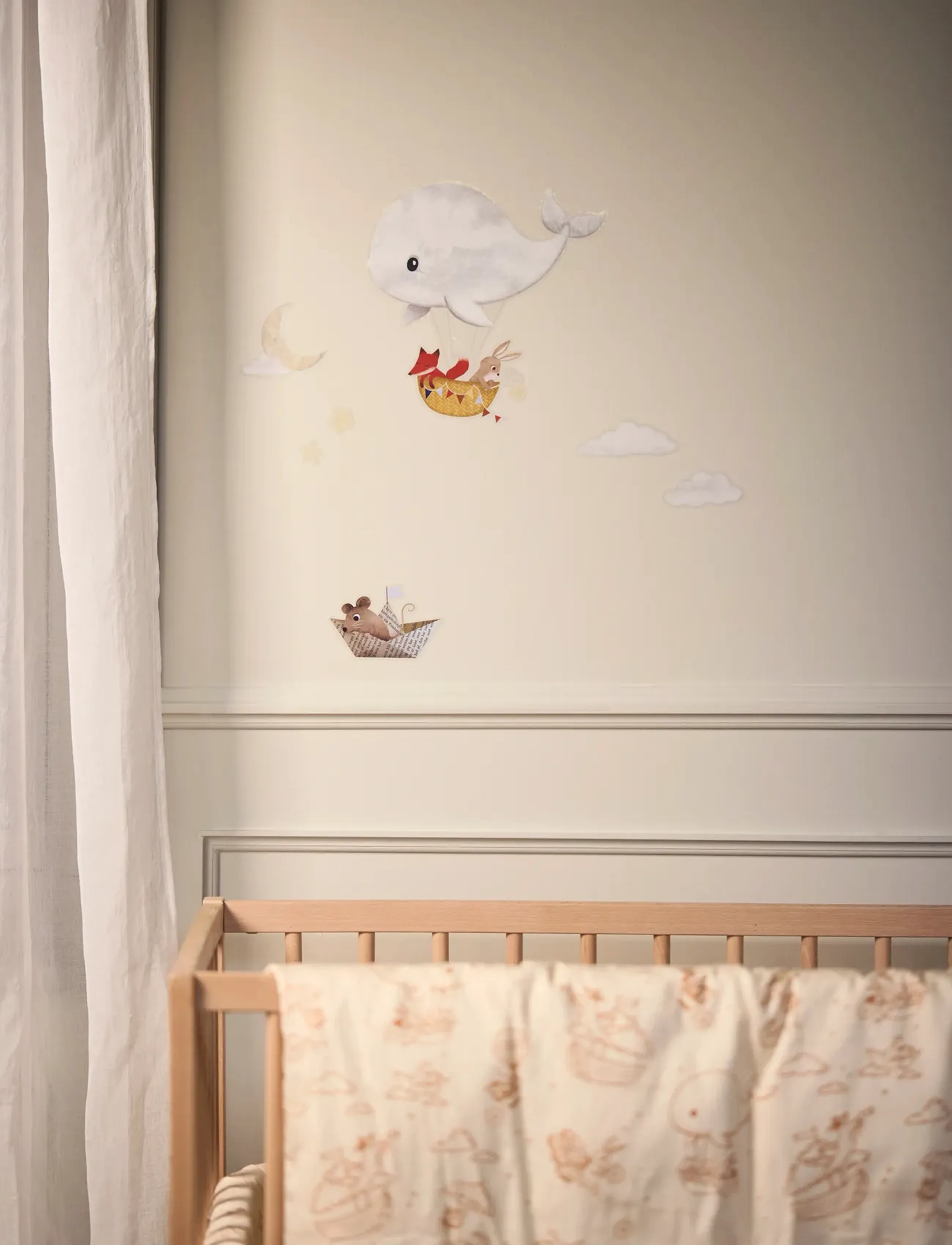 Filibabba Wallstickers Dreamy Adventurers, One Size, Wall Stickers, Mehrfarbig/gemustert - Animals, Kinder