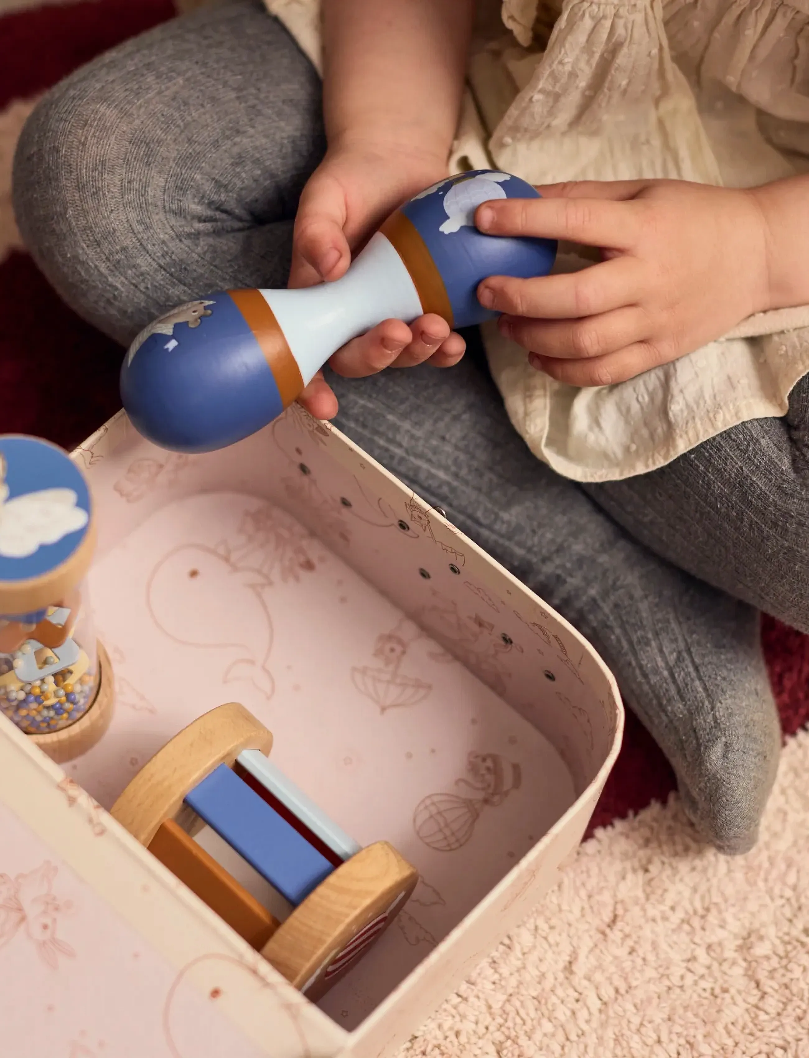 Filibabba - Play set - My first wooden sensory toys - kõristid - multi coloured - 3