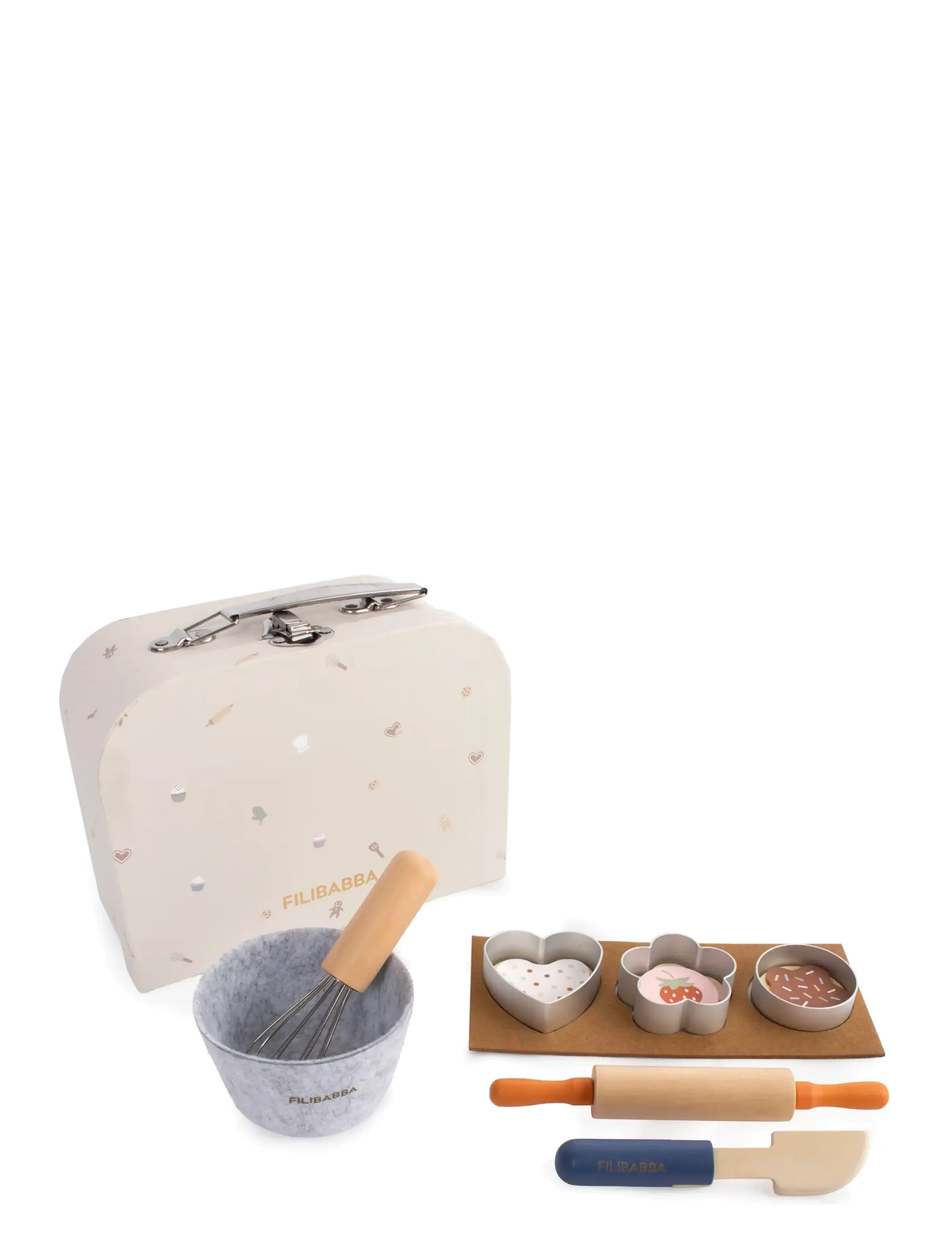 Filibabba Play set - Little Baker, wooden toys - 4 for 3 - MULTI COLOURED / cream