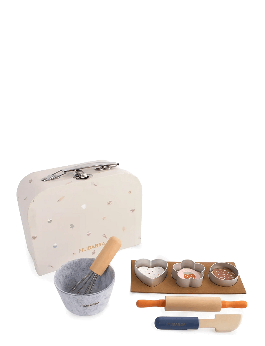 Filibabba - Play set - Little Baker, wooden toys - aliments et gâteaux pour jouer - multi coloured - 1