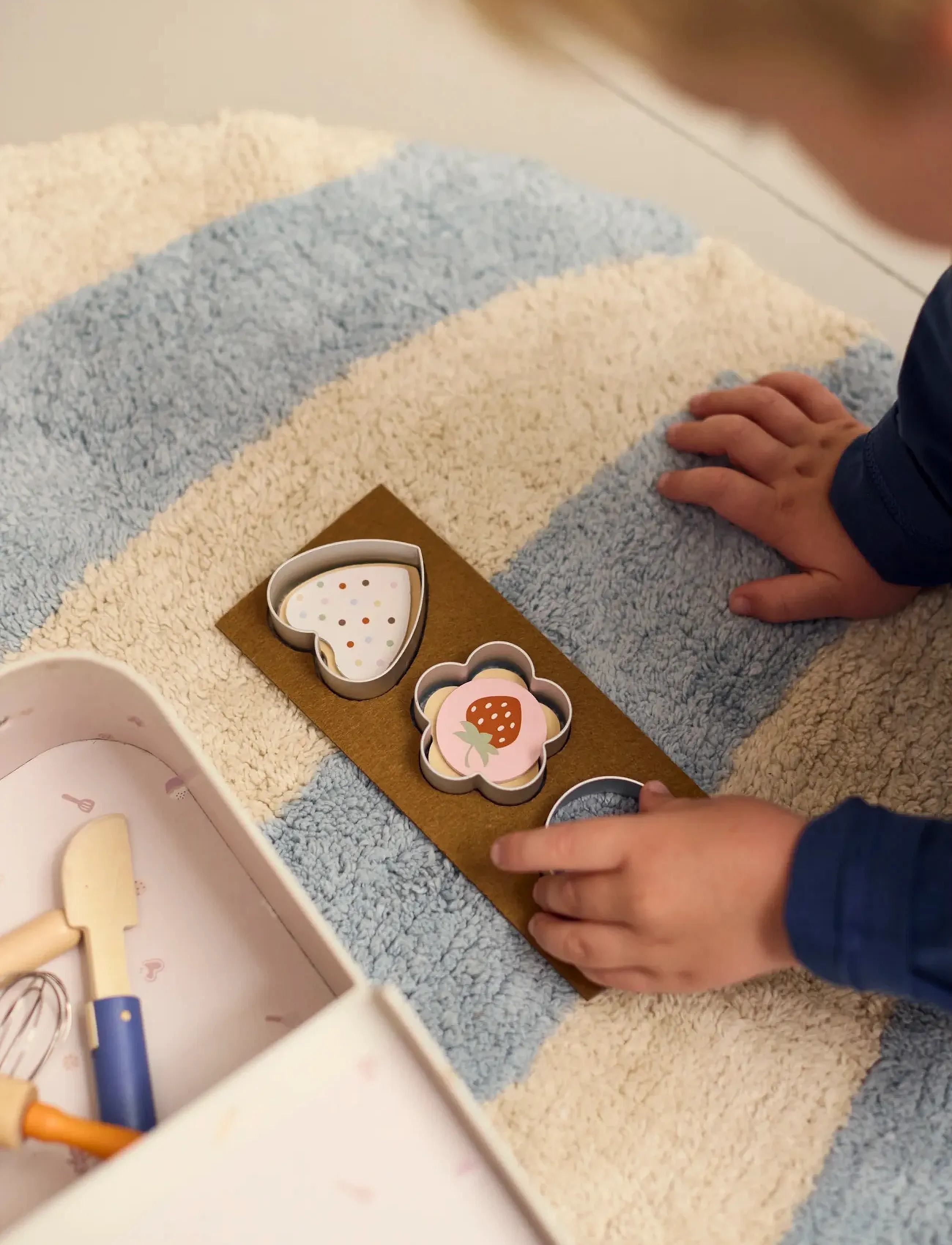 Filibabba Play Set - Little Baker, Wooden Legetøj, One Size, Cream, Legetøjskøkken Og Tilbehør > Legetøjsmad Og -Kager, Børn