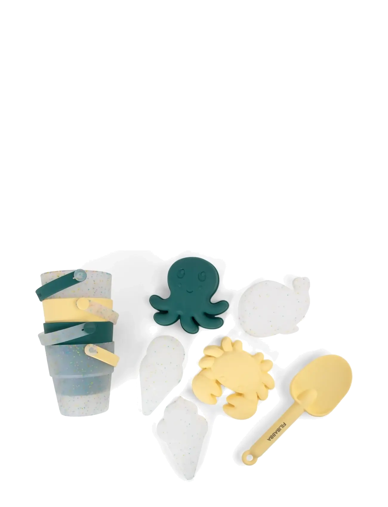Filibabba Silicone Beach Set – Confetti, 3887 x 13, Multi/patterned, Outdoor Legetøj > Sand Legetøj, Børn