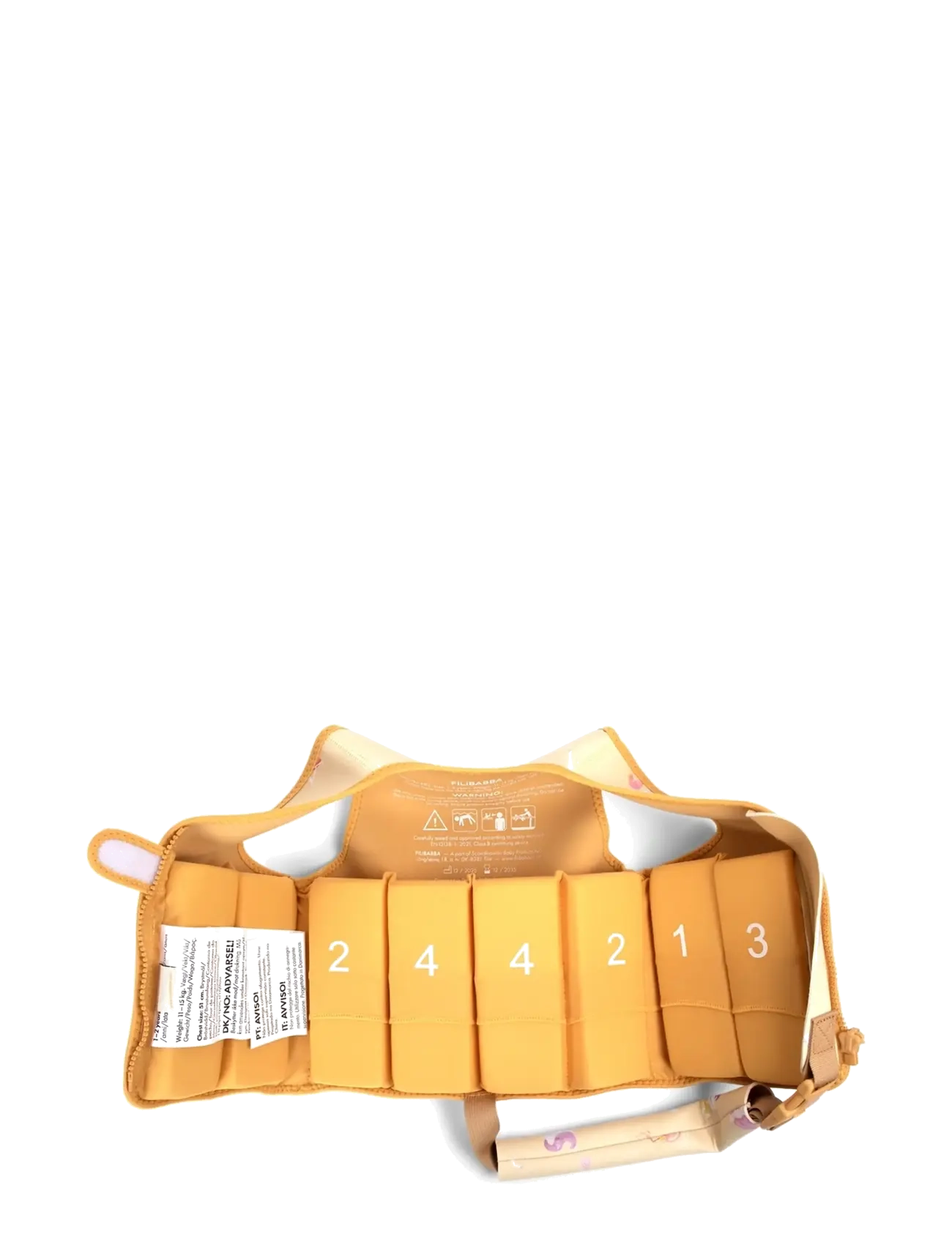 Filibabba - Swim vest 1-2 years – Unicorn Shores - yellow - 3