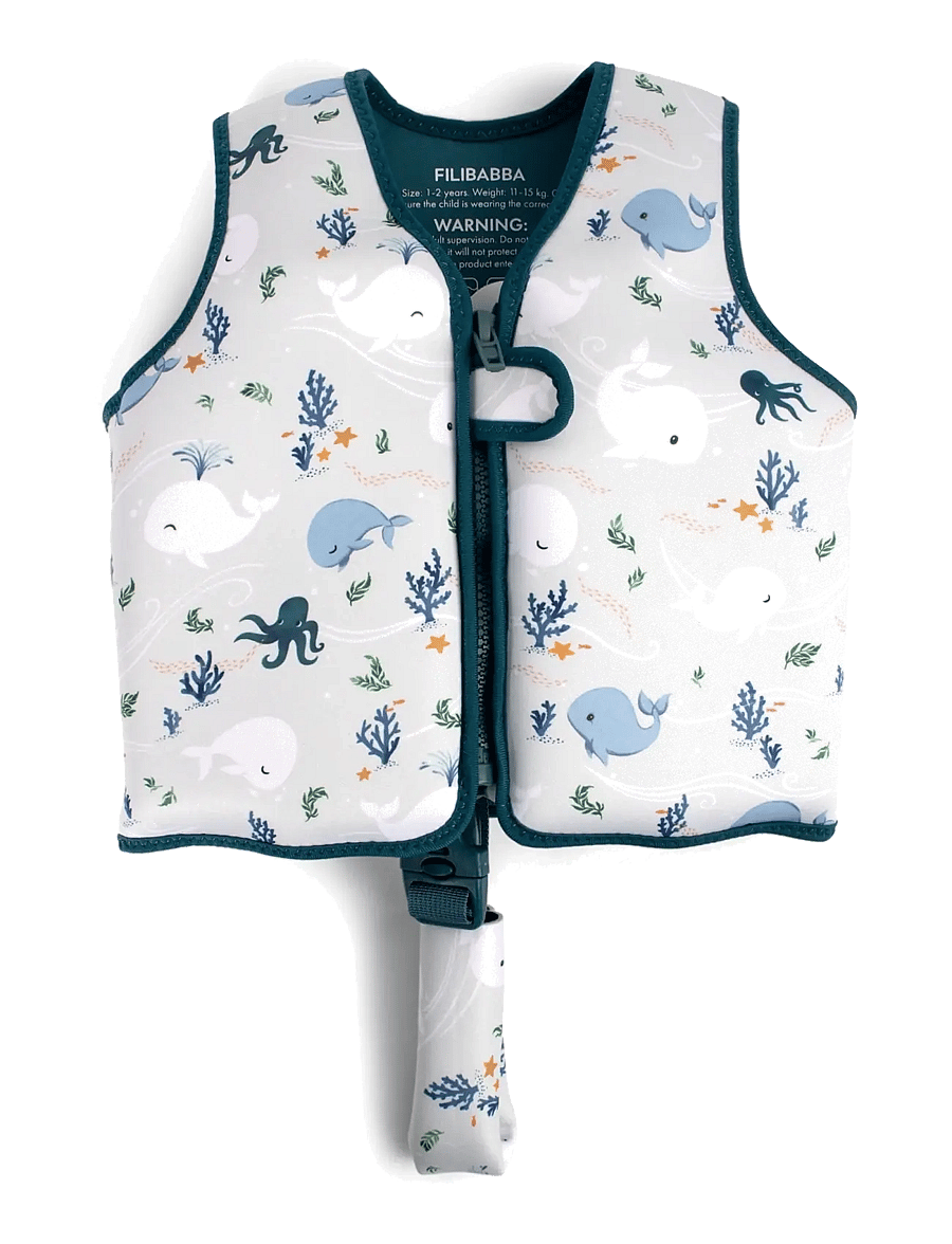 Filibabba - Swim vest 1-2 years – Christian's Whale Tales - accessoires de natation - yellow - 1