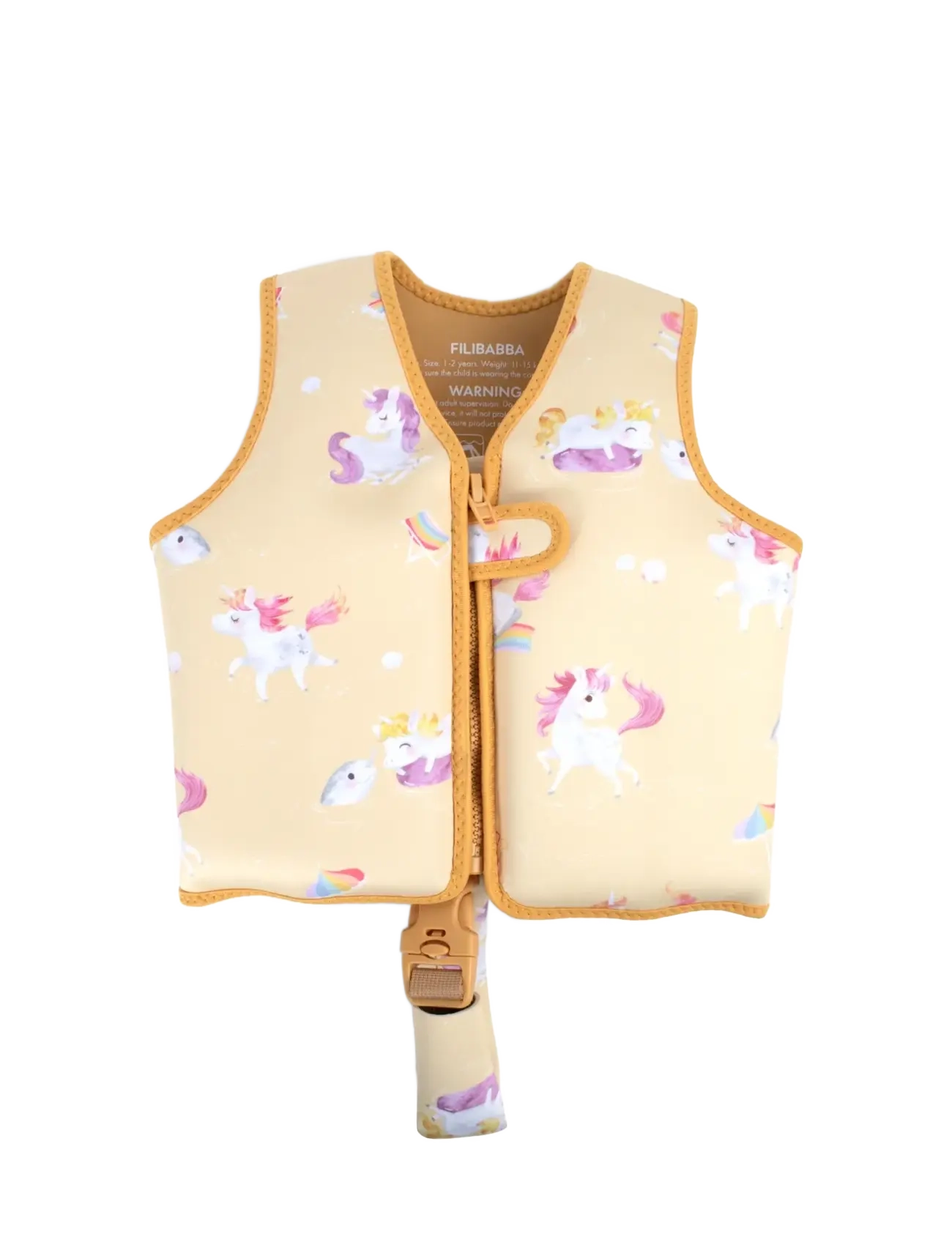 Filibabba Swim vest 5-6 years – Unicorn Shores - Badeoverdele - YELLOW / yellow