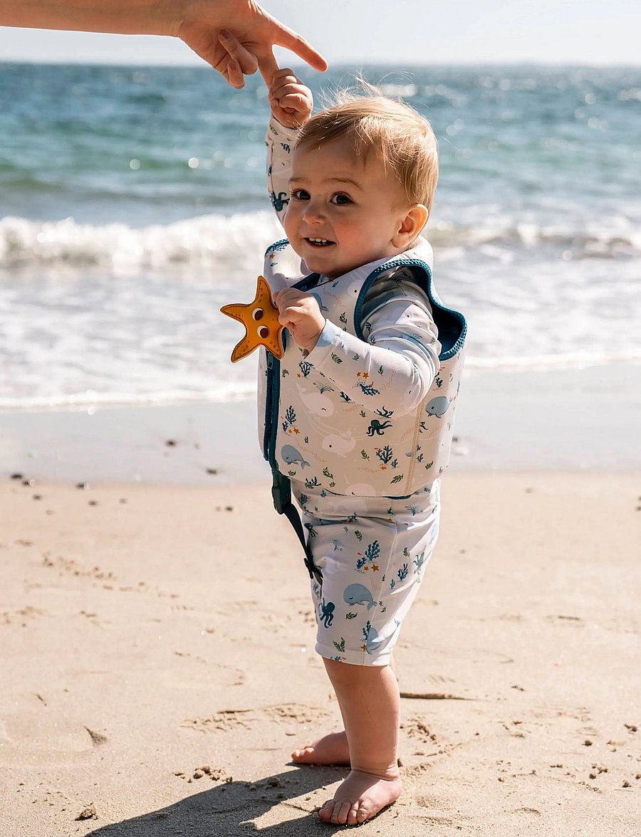 Filibabba - Swim vest 5-6 years – Christian's Whale Tales - accessoires de natation - yellow - 4