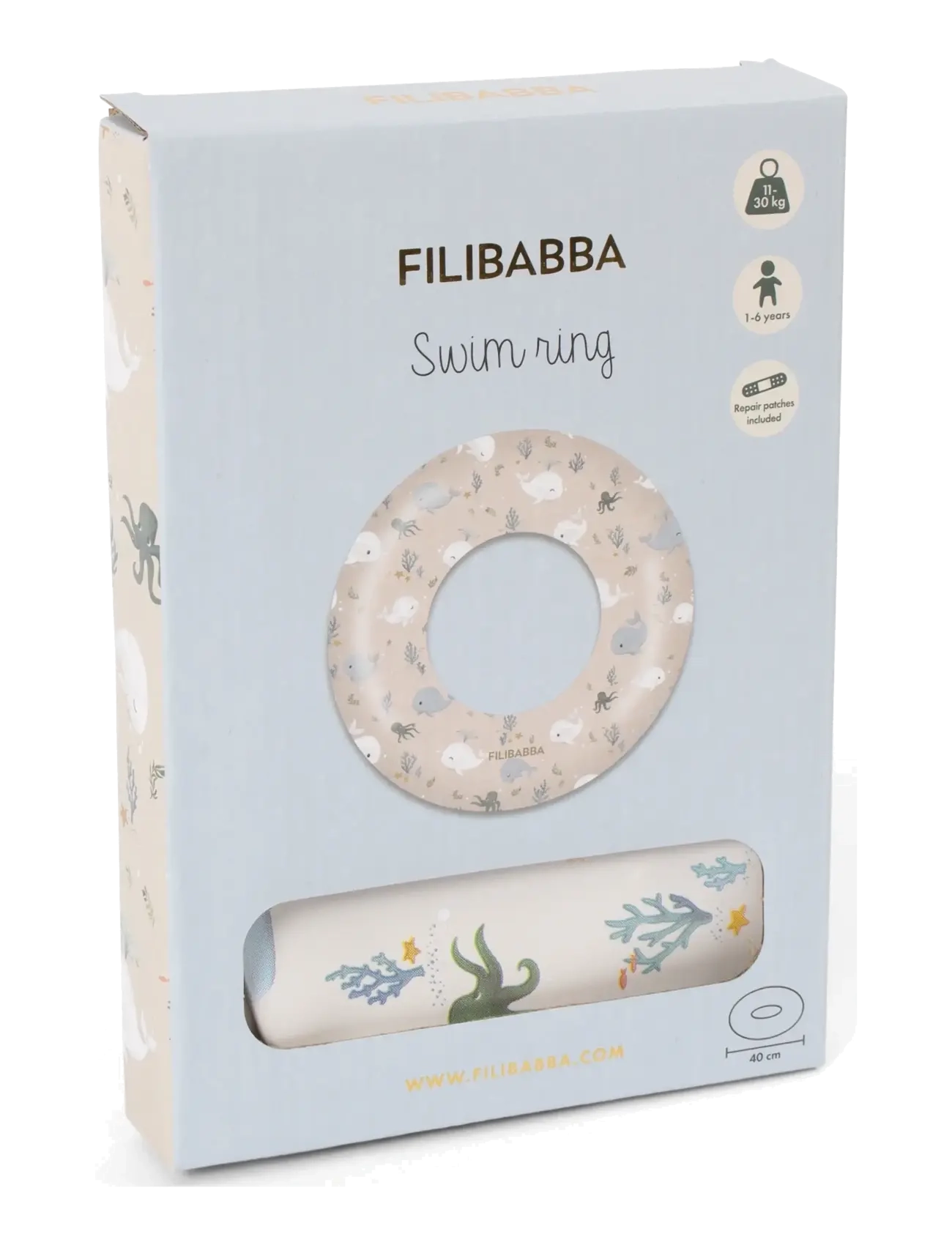 Filibabba - Swim ring Alfie – Christian's Whale Tales - schwimmringe - multicolour - 2