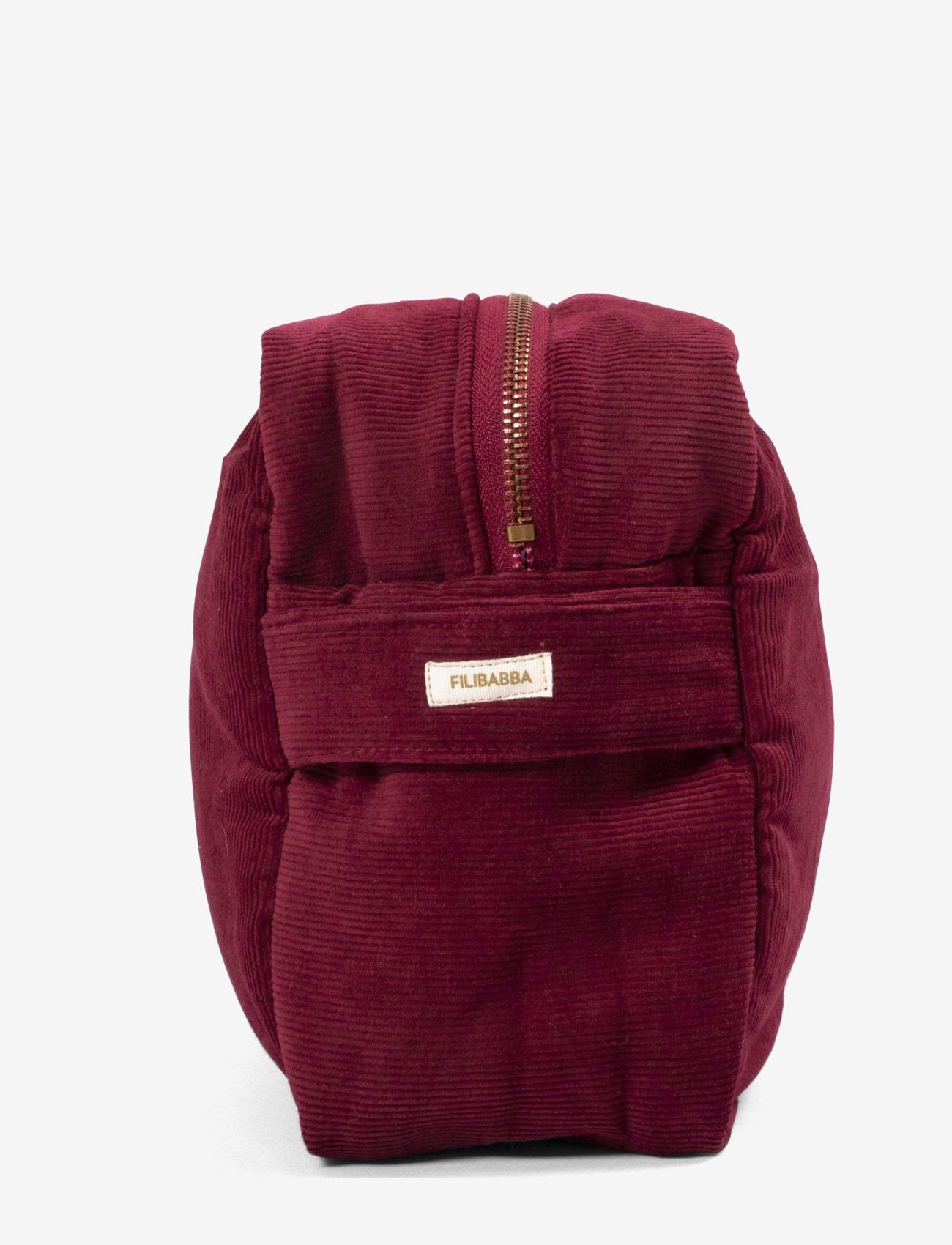Filibabba - Toilet bag (large) - corduroy - deeply red - deeply red - 2
