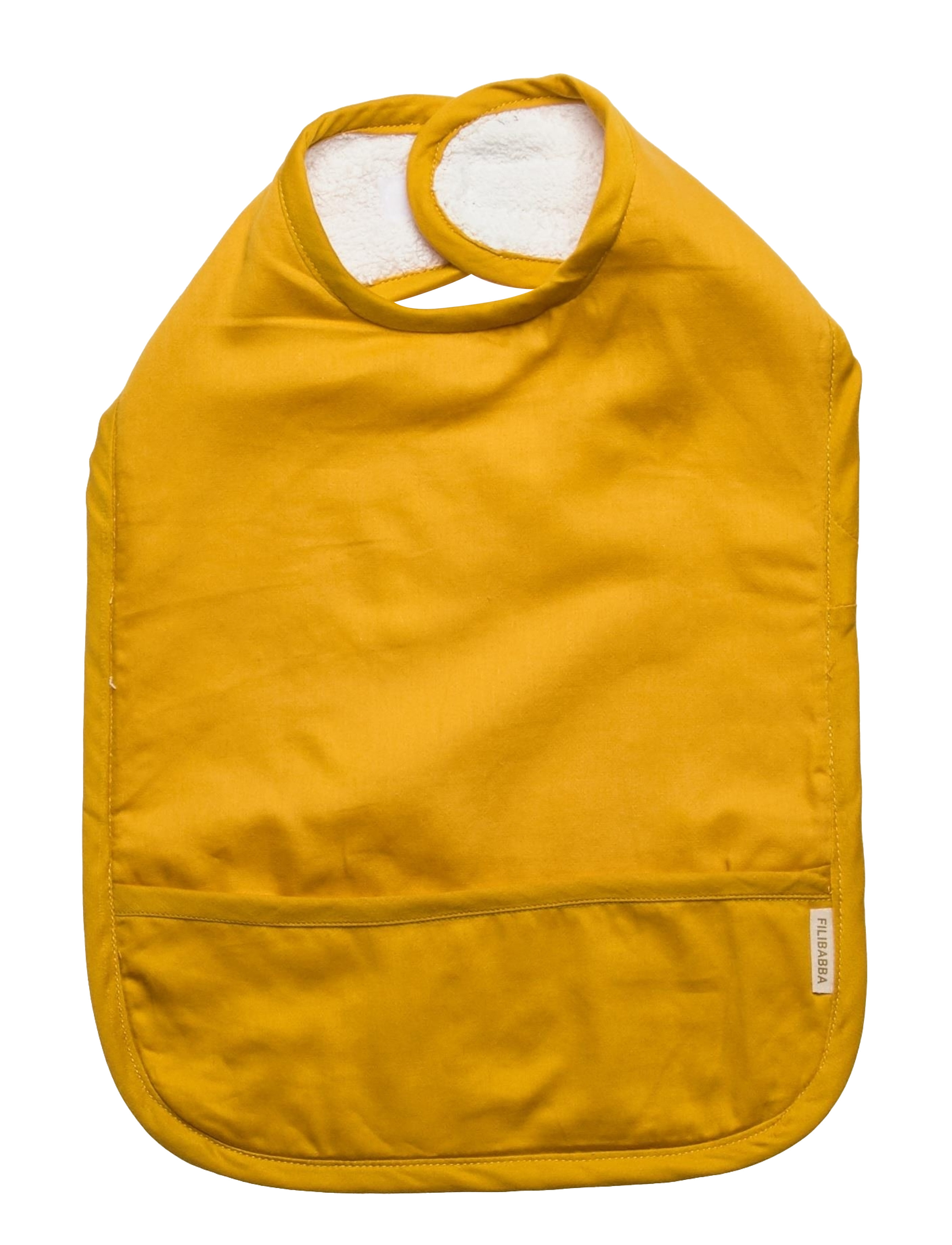 Filibabba - Bibs with velcro 2-pack - golden mustard/light lavender - smekker uten ermer - light lavender/golden mustard - 1