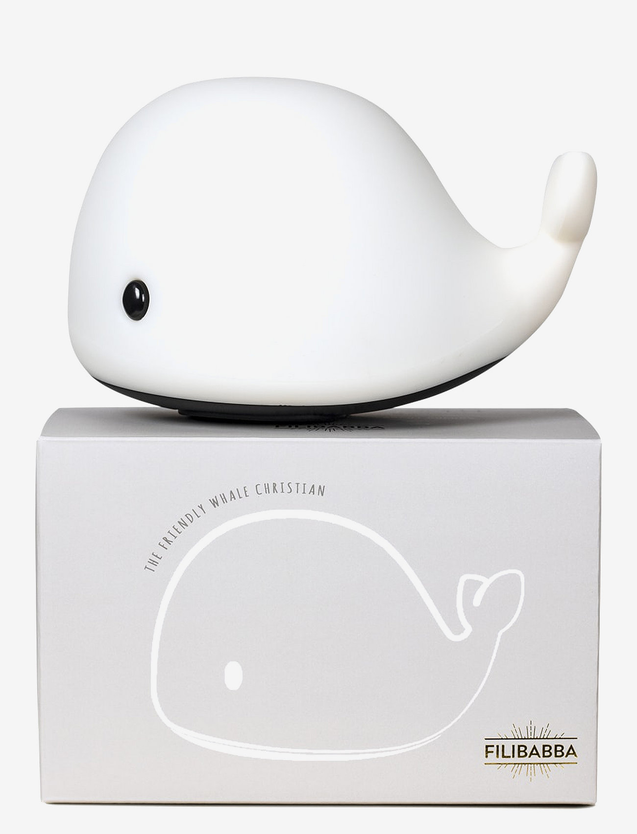 Filibabba - LED lampe - Christian the whale - yölamput - white - 1