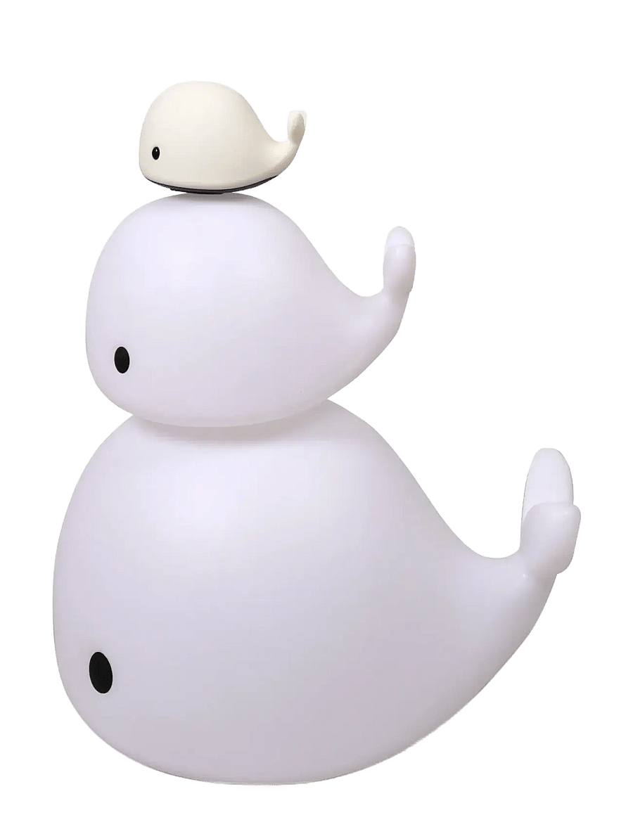 Filibabba - LED gulvlampe - Christian the whale 60 cm - Öölambid - white - 2