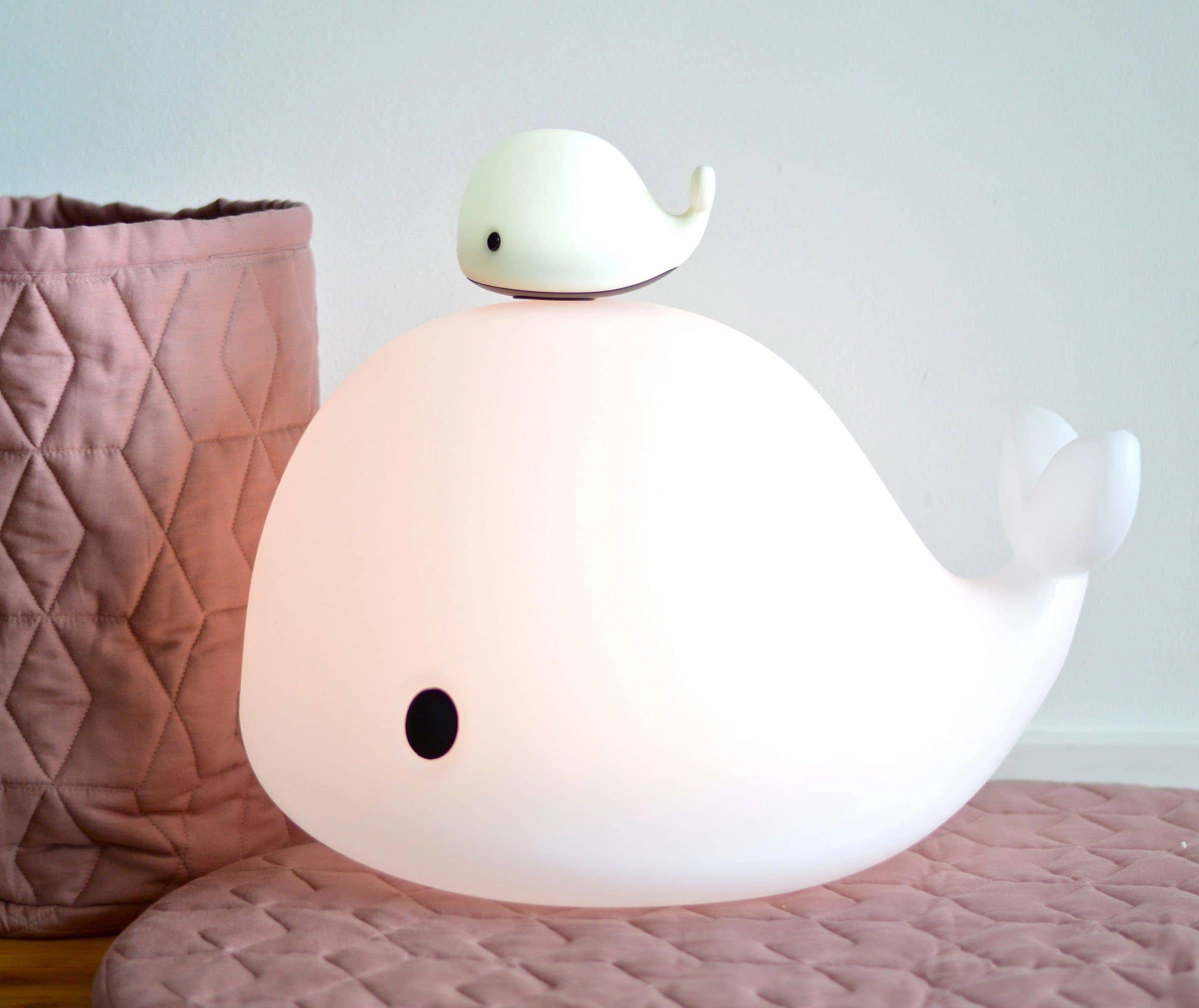 Filibabba Led Gulvlampe Christian The Whale 60 Cm, One Size, Lighting, Weiß - Night Lamps, Kinder