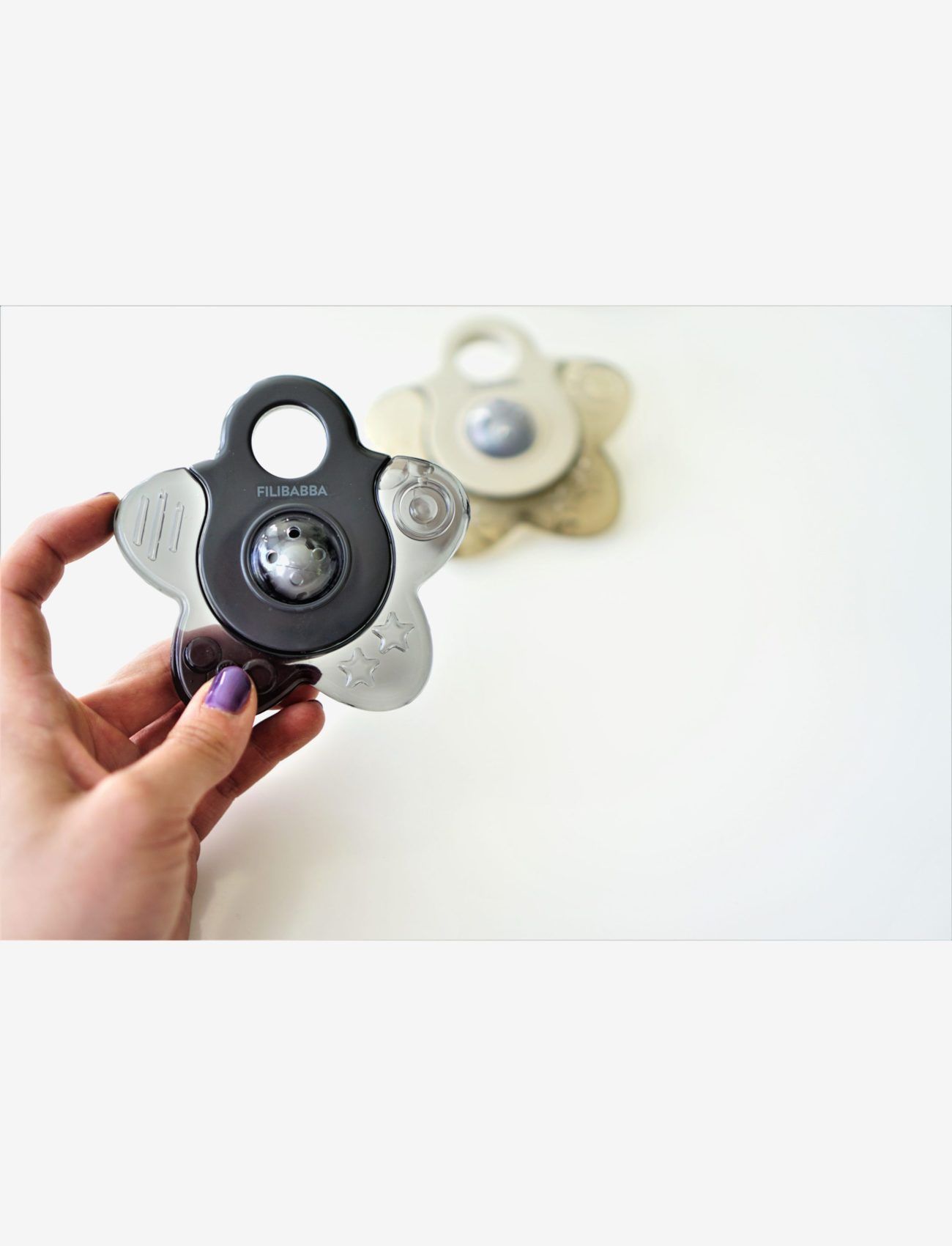 Filibabba - Bidering - Cooling star 2-pak Grey mix - bitleksaker - grey mix - 2