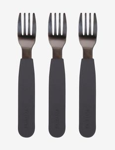 Silikone gafler 3-pak - Stone Grey, Filibabba
