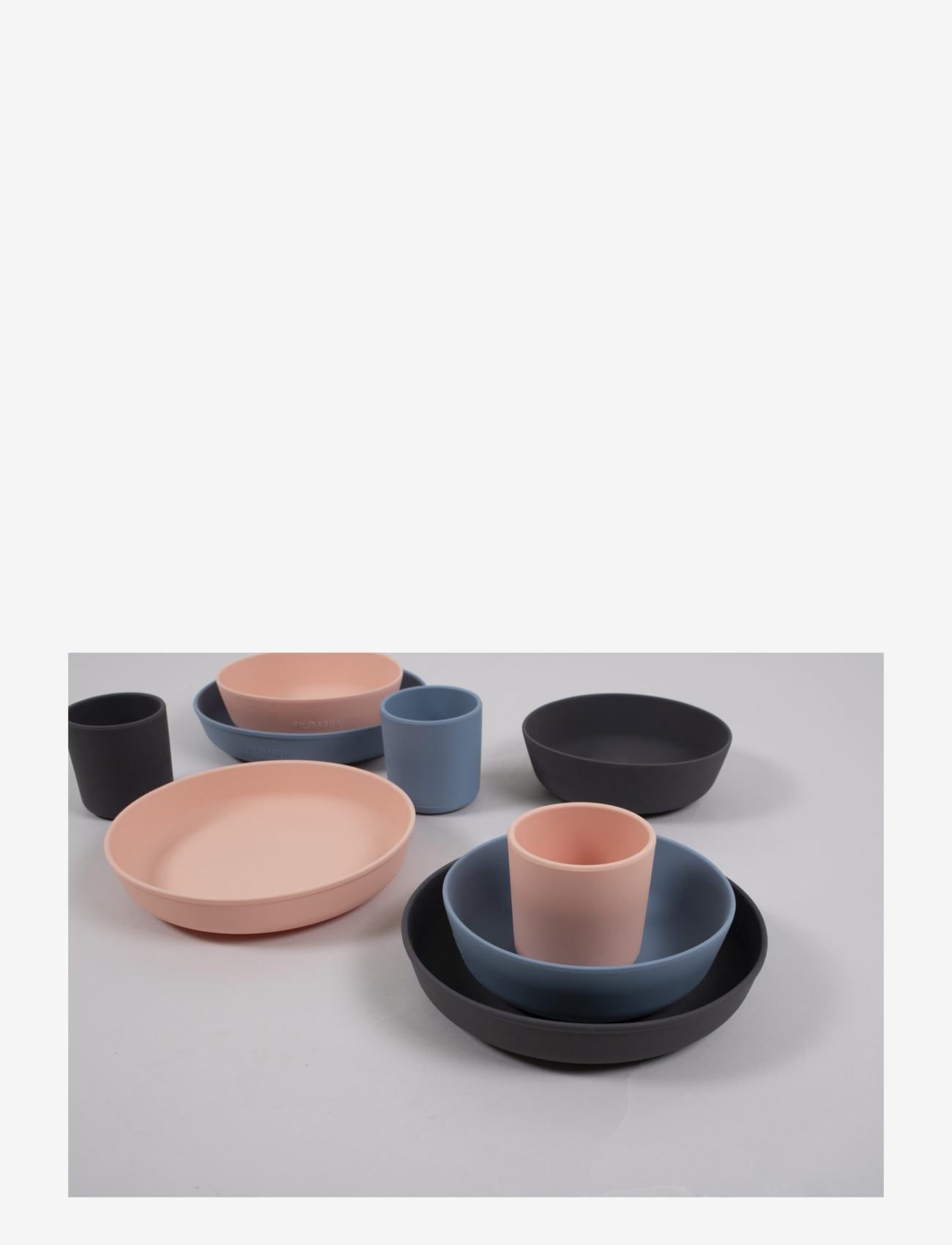 Filibabba - Silikone spisesæt - Peach - serveringsset - peach - 2