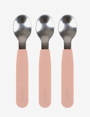 Filibabba - Silicone Spoons 3-pack - Peach - bestikk - peach - 0