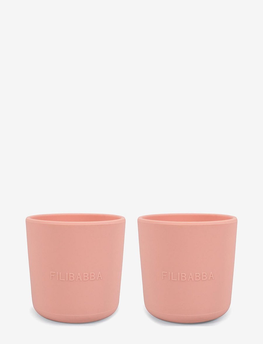 Filibabba - Silikone kop 2-pak - Peach - tassen & becher - peach - 0