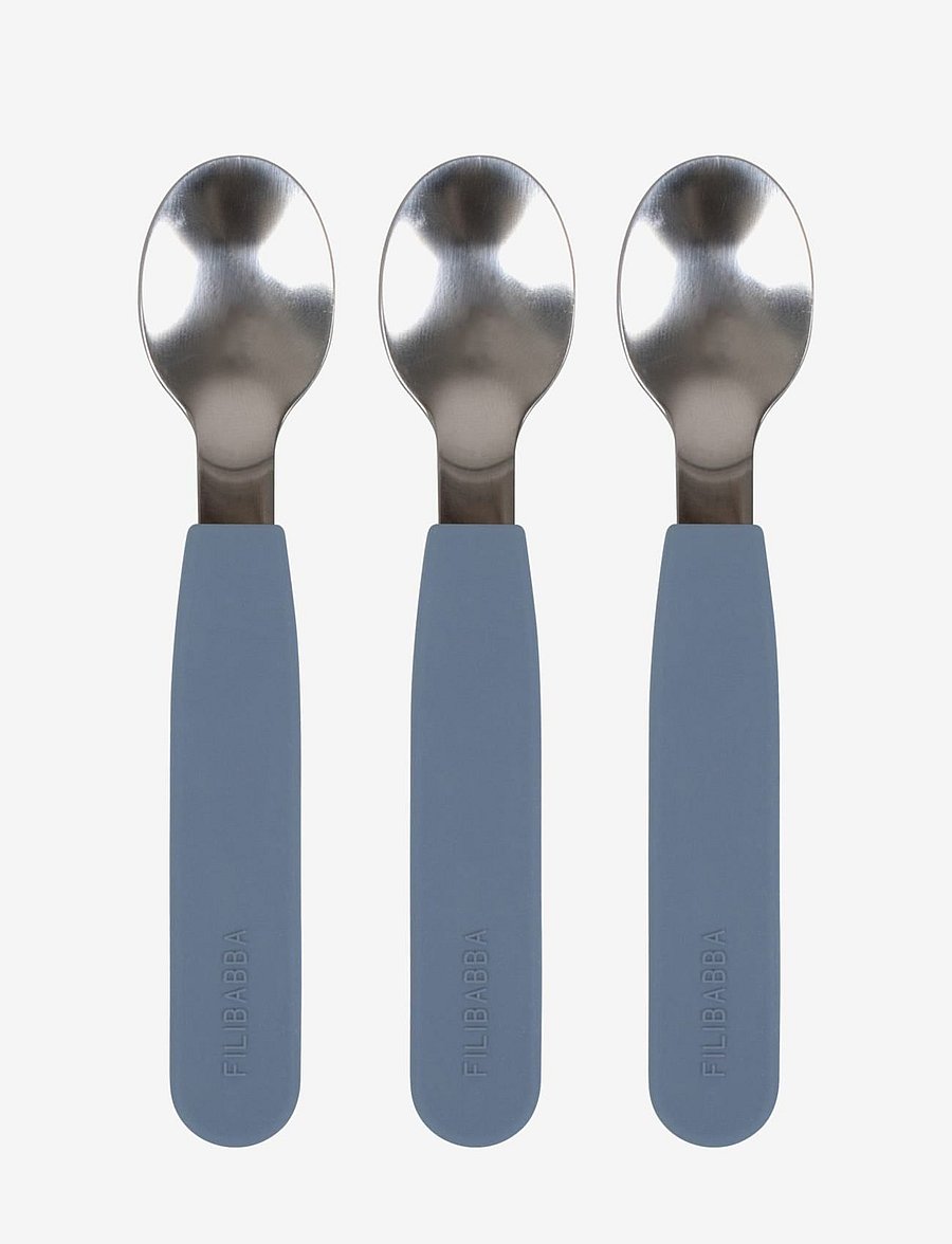 Filibabba - Silikone skeer 3-pak - Powder Blue - besteck - powder blue - 1
