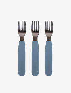 Silikone gafler 3-pak - Powder Blue, Filibabba