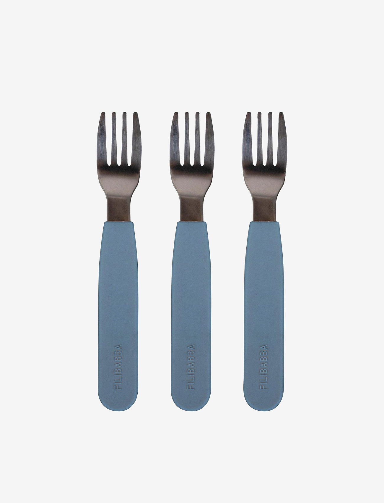 Filibabba - Silikone gafler 3-pak - Powder Blue - aterimet - powder blue - 0