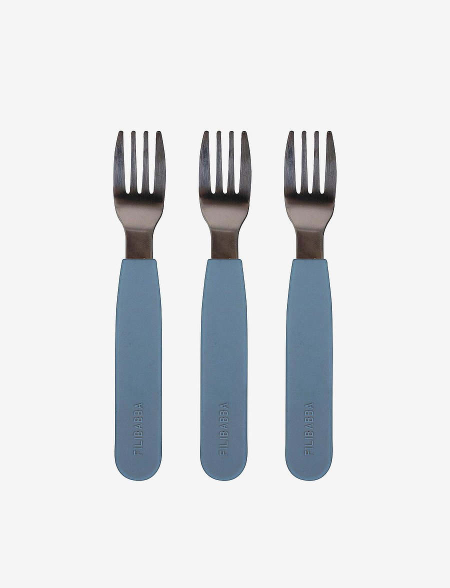 Filibabba - Silikone gafler 3-pak - Powder Blue - powder blue - 0