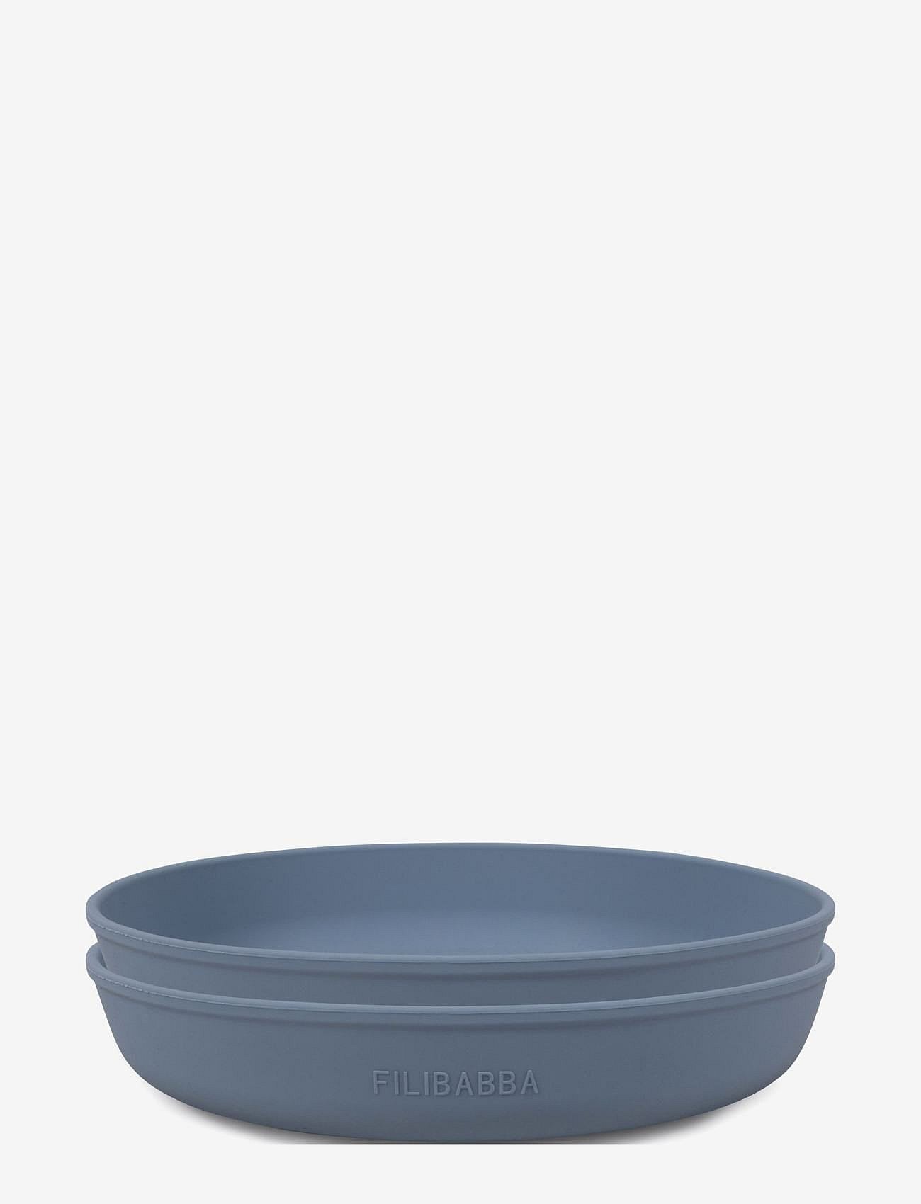 Silikone tallerken 2-pak - Powder Blue - POWDER