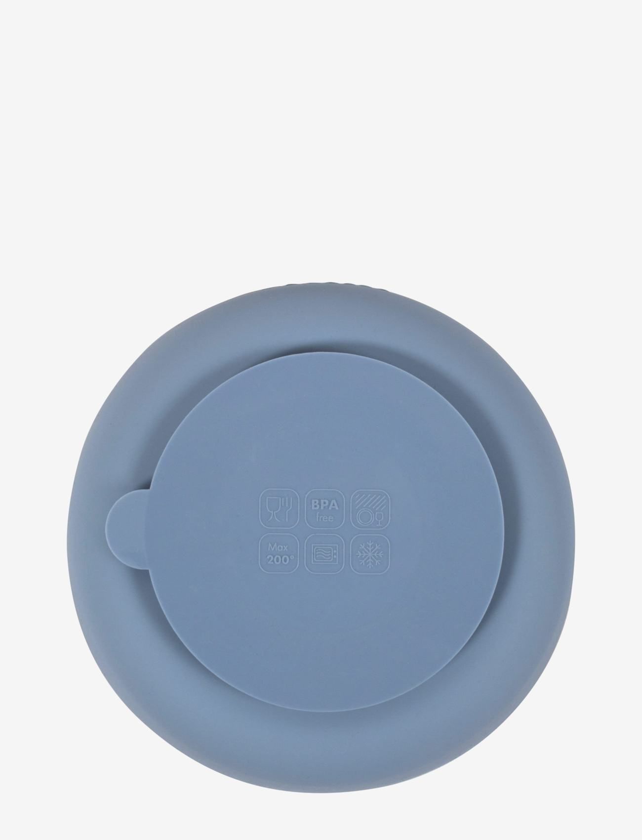 Filibabba - Silikone tallerken 2-pak - Powder Blue - tallerkner - powder blue - 1