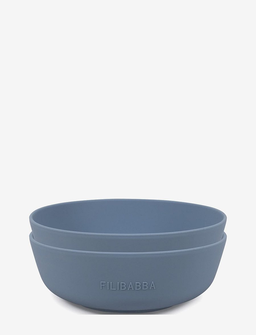 Filibabba - Silikone skål 2-pak - Powder Blue - schüsseln - powder blue - 0