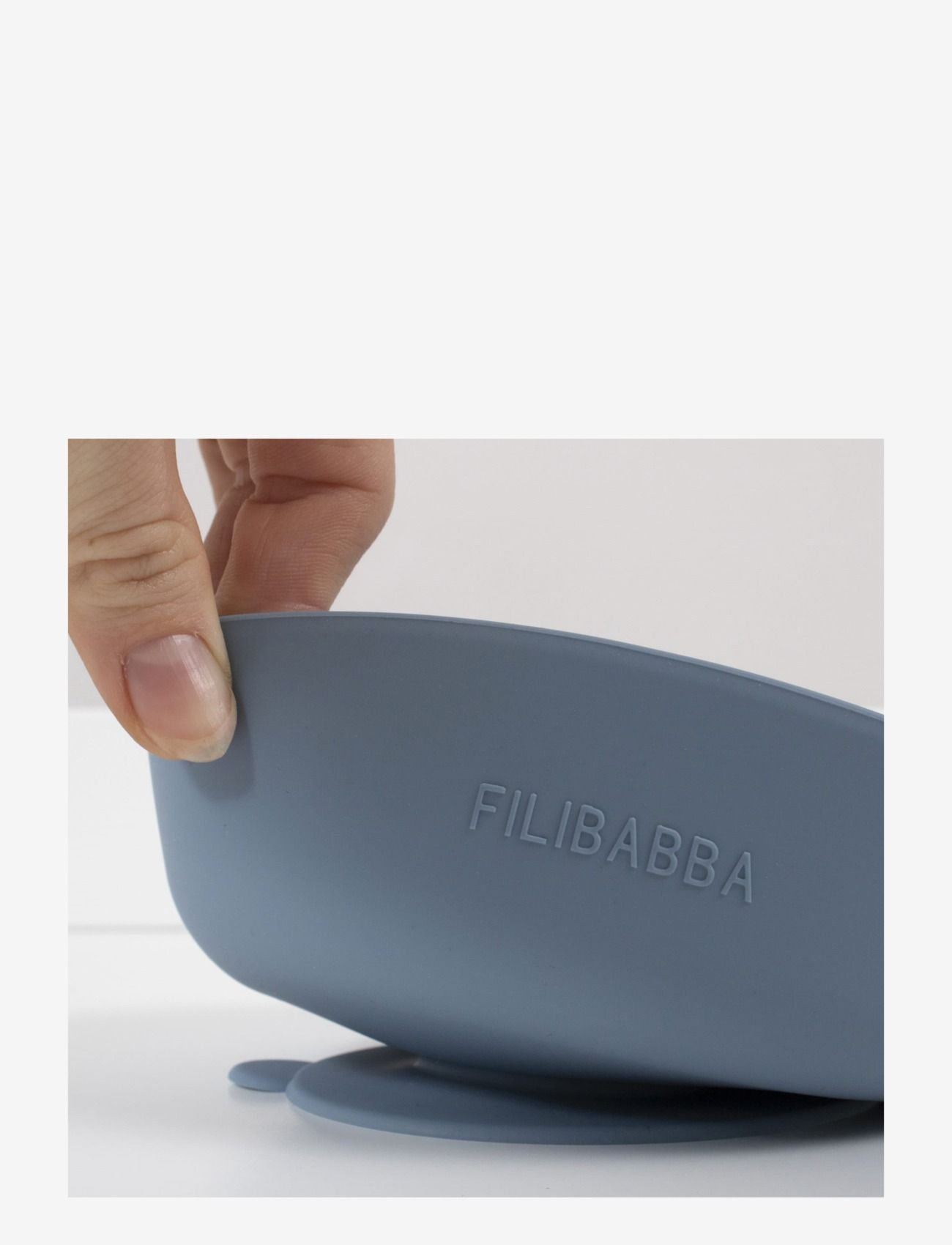 Filibabba - Silikone skål 2-pak - Powder Blue - bowls - powder blue - 2
