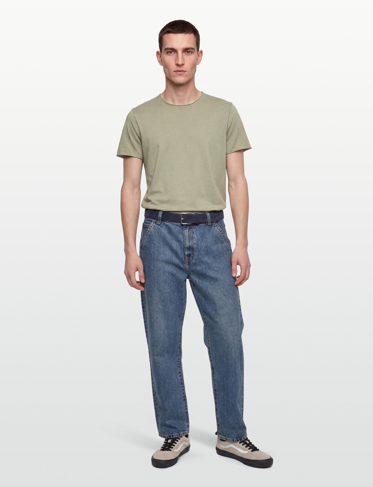 Filippa K Roll Neck Tee - Navy - S 2