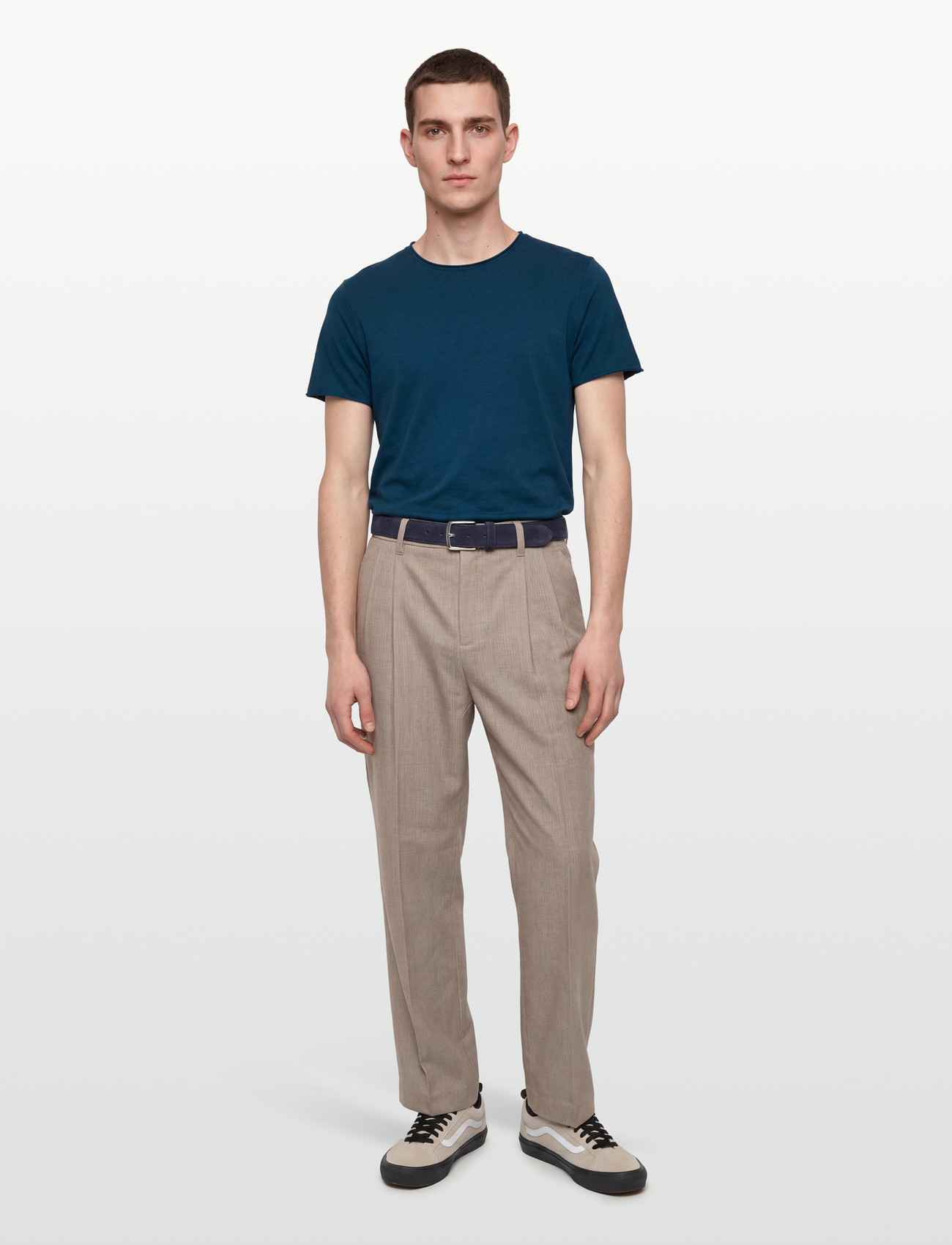 Filippa K Roll Neck Tee - Navy - S 2